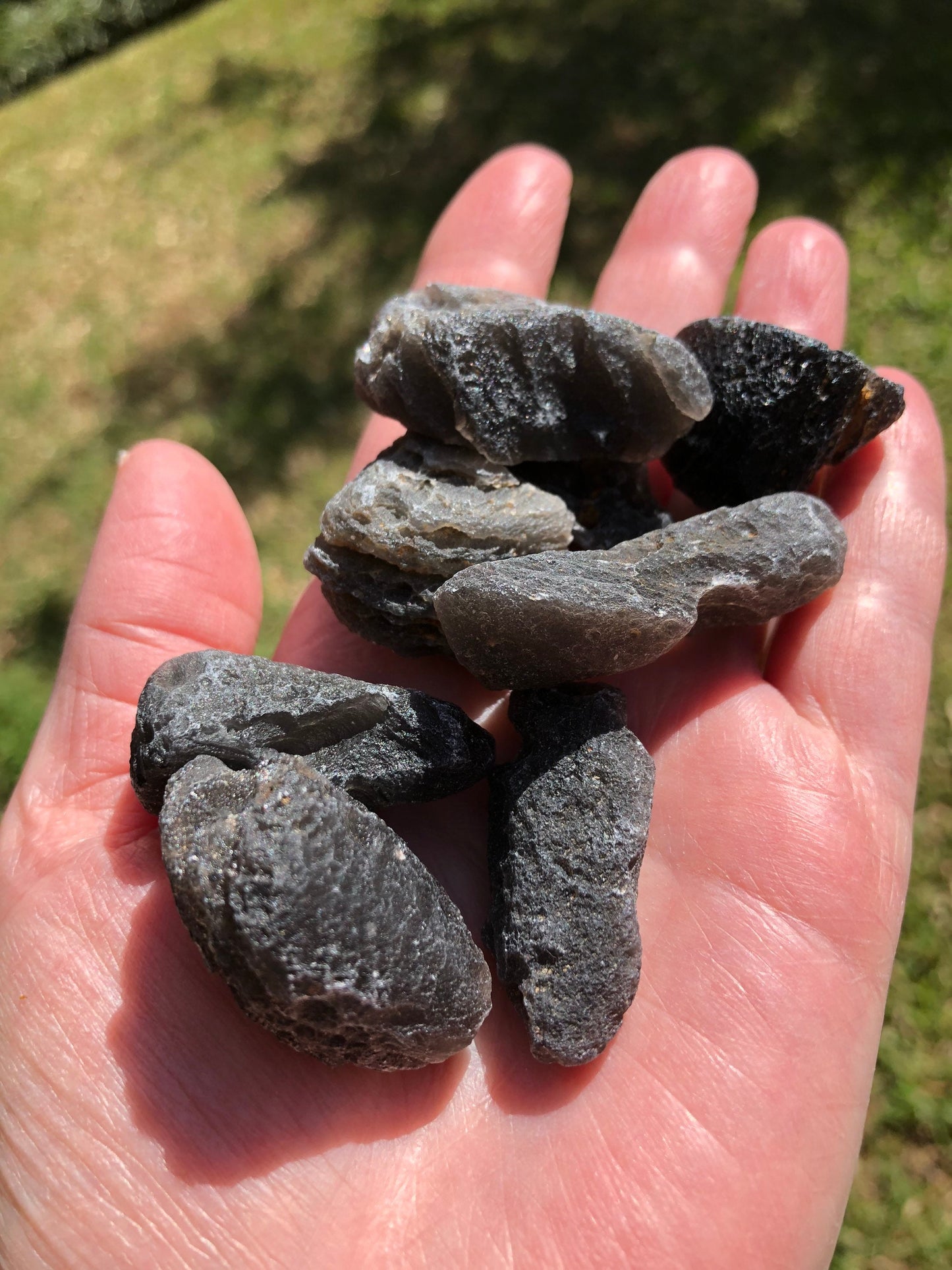 Agni Manitite Tektites, between 8 and 12 grams, Indonesia, new in shop and hand-collected