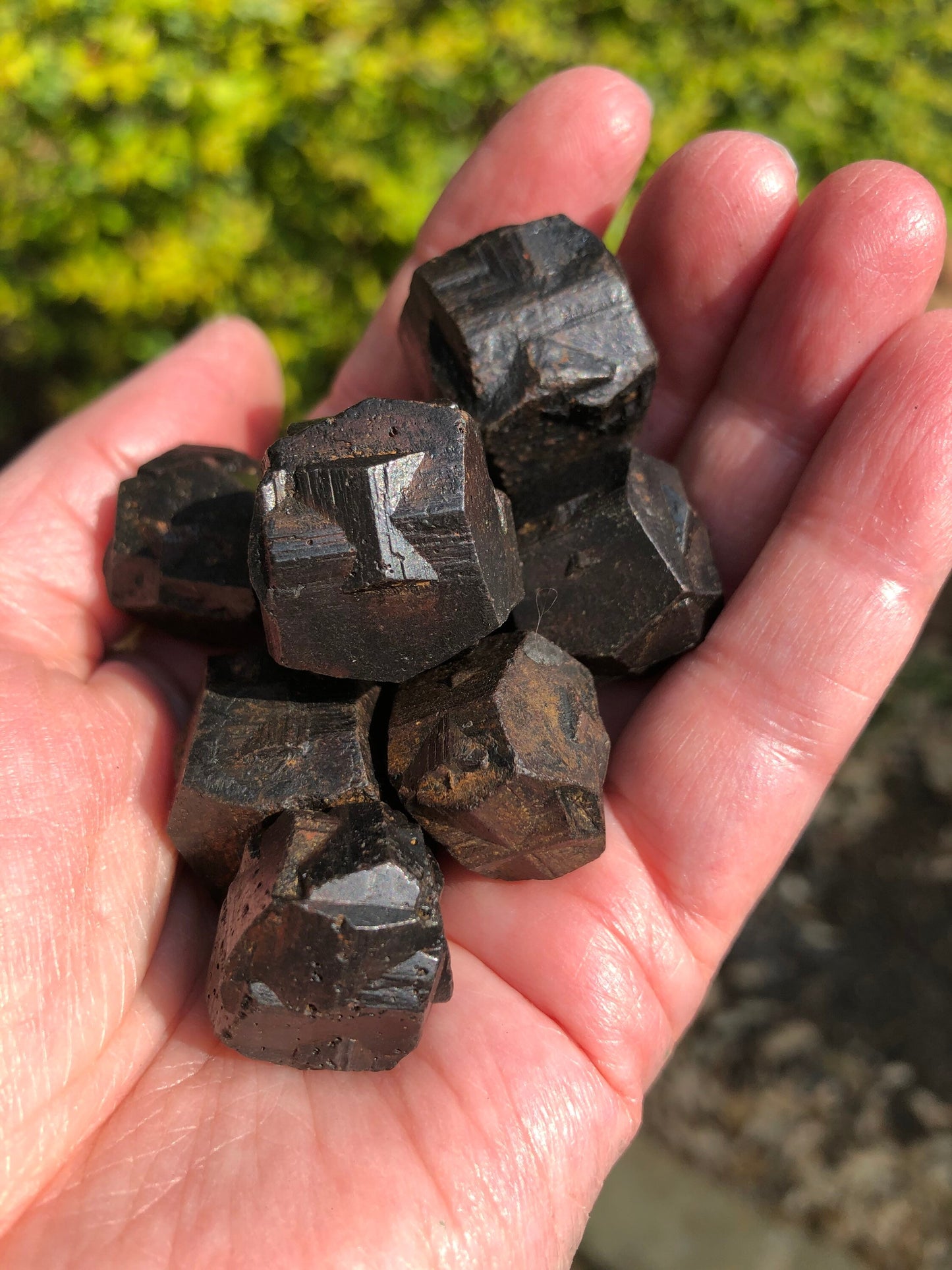 Small Pyrite Iron Cross Twin Clusters with Record Keepers, Colombian, 10-20 grams, mine-fresh, high vibrational crystals, crystal healing