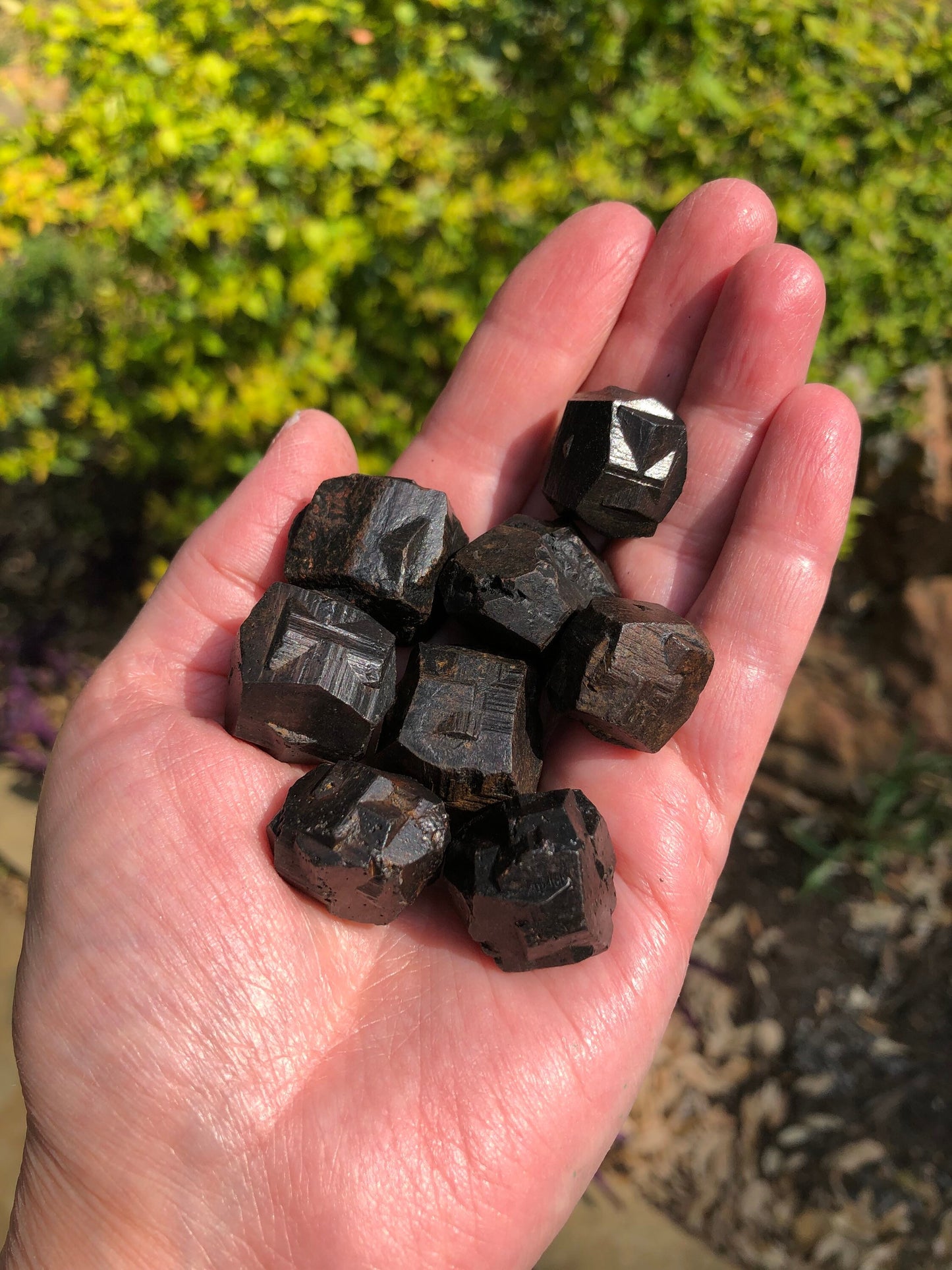 Small Pyrite Iron Cross Twin Clusters with Record Keepers, Colombian, 10-20 grams, mine-fresh, high vibrational crystals, crystal healing