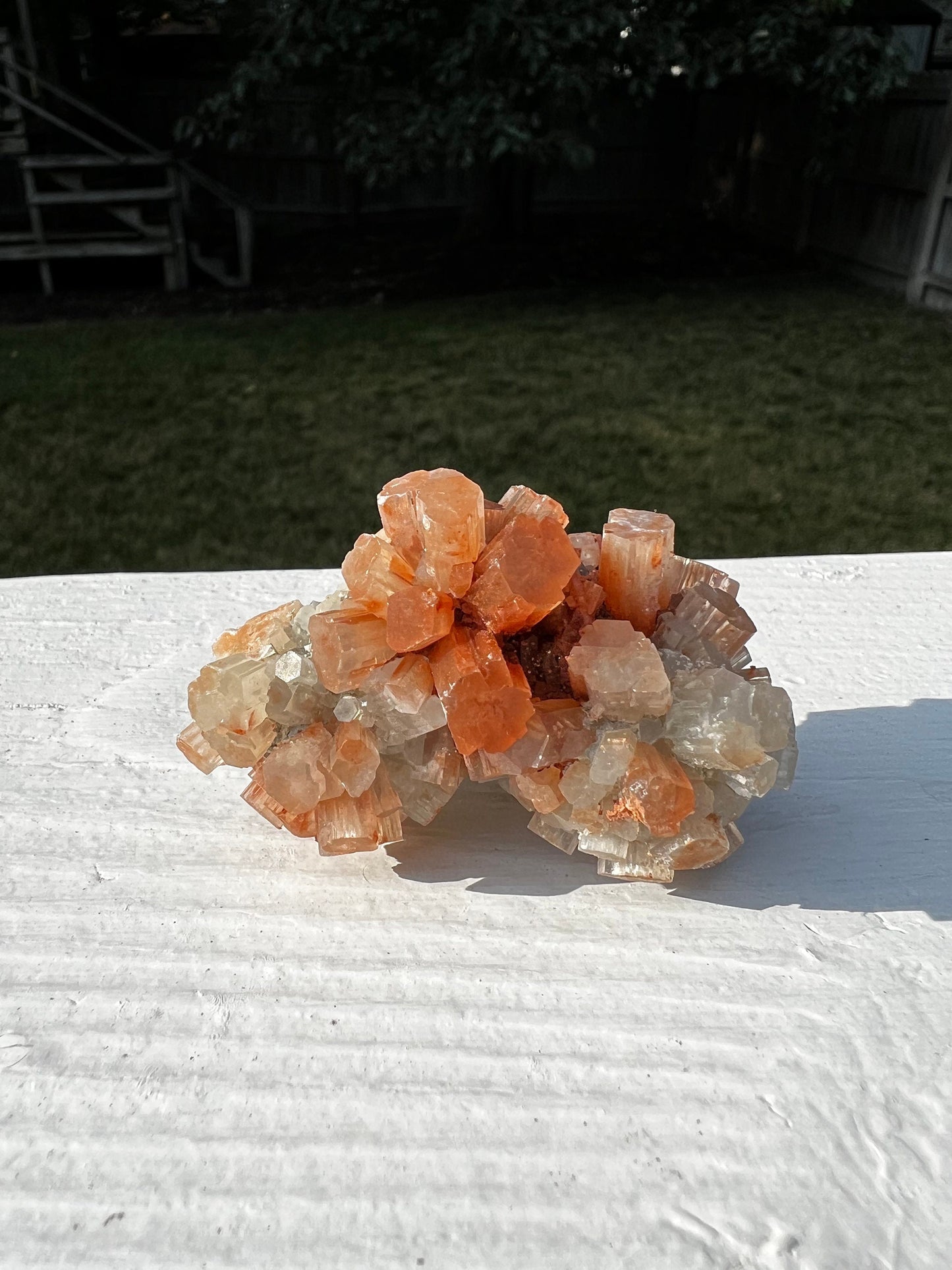 Sparkly Aragonite Raw Palm Stone, New, High Grade, essential grounding crystal, high vibration crystals healing, altar