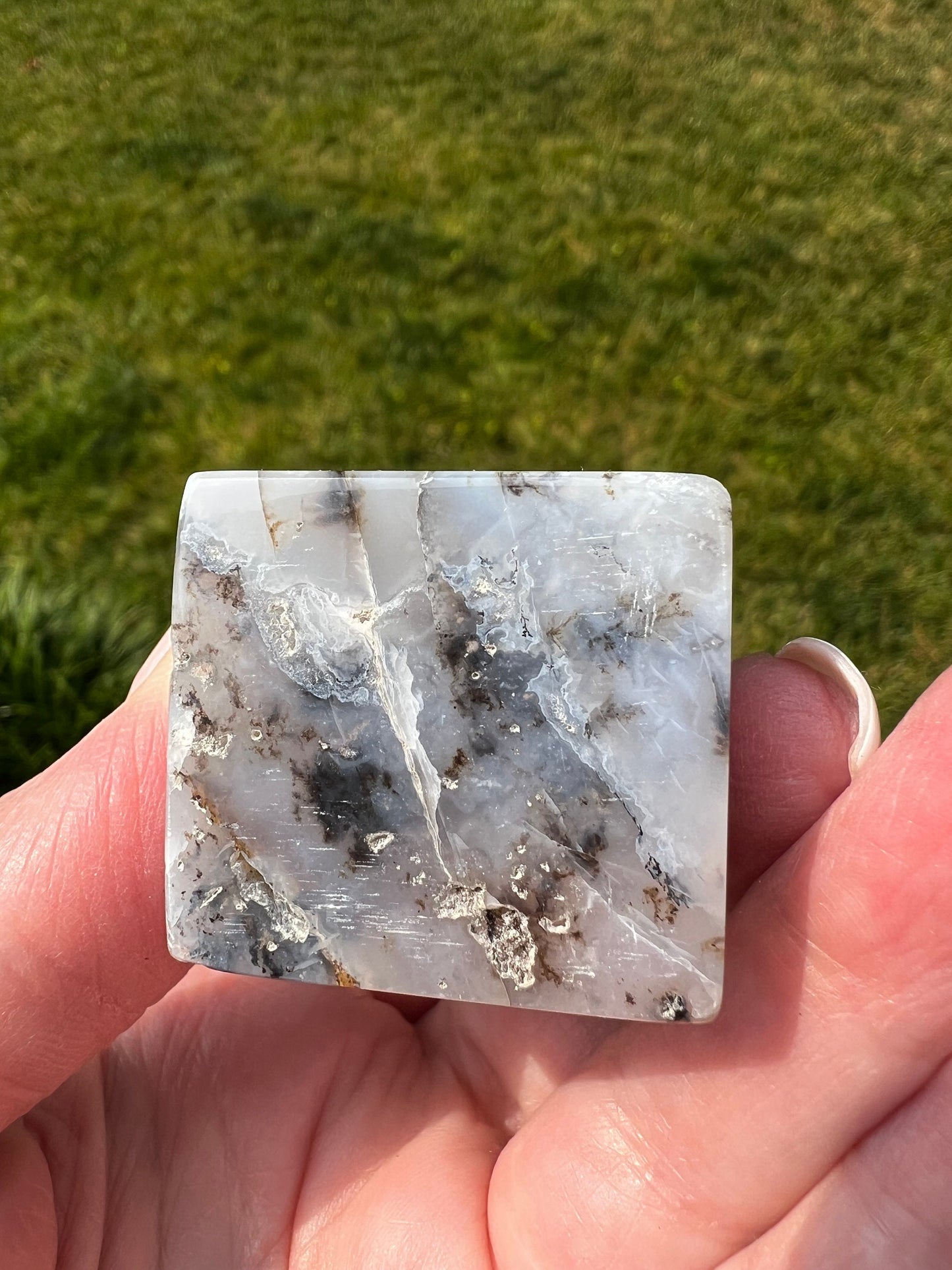Merlinite Druzy Dendritic Agate Tower, New, Crystal Healing, Tarot, High Vibration Crystals