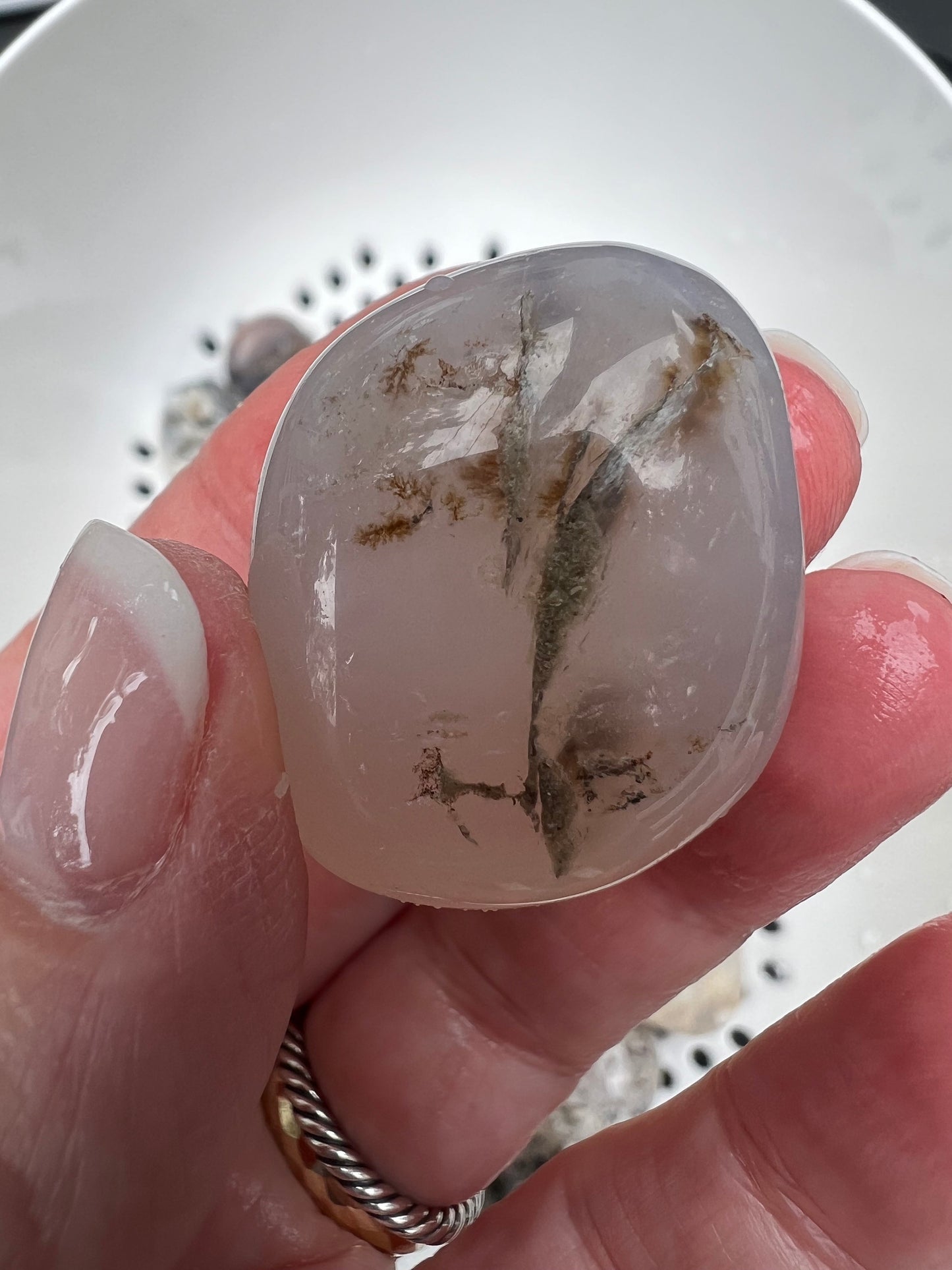 Merlinite Druzy Dendritic Agate tumbles, beautiful and new today, high vibration crystals, crystal healing, gifts, jewelry