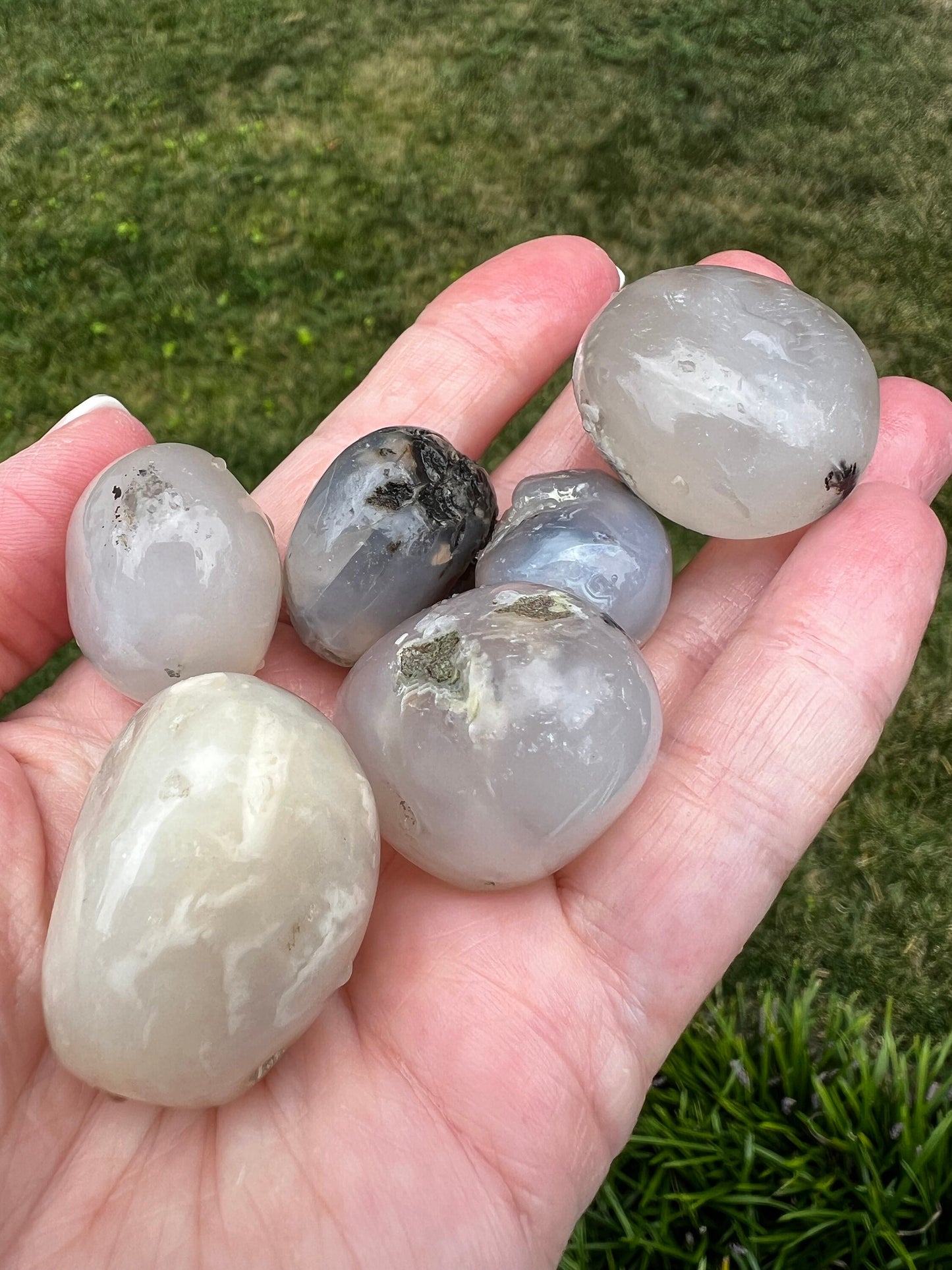 Merlinite Druzy Dendritic Agate tumbles, beautiful and new today, high vibration crystals, crystal healing, gifts, jewelry