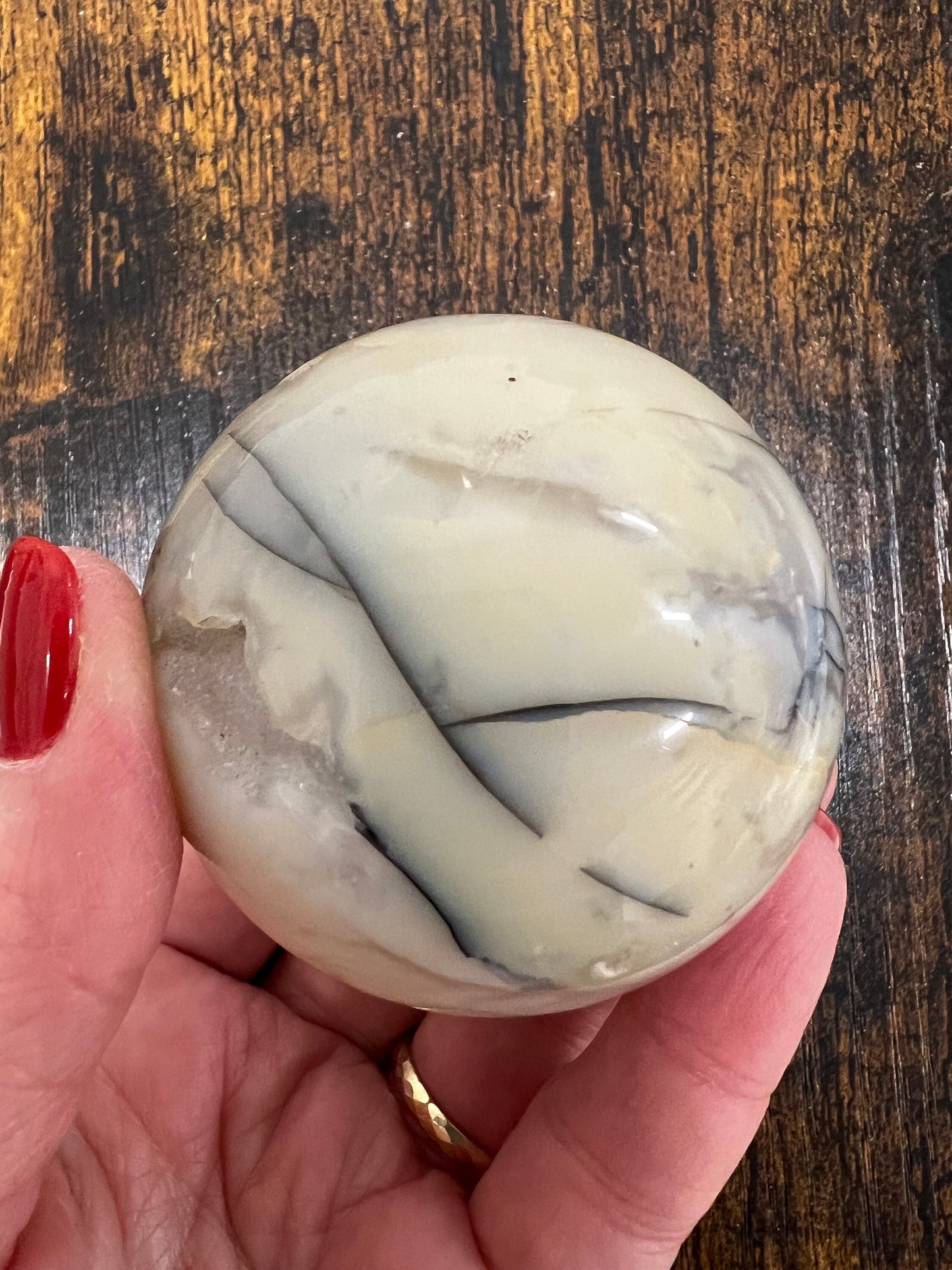 Merlinite Druzy Dendritic Agate Sphere, New, Crystal Healing, Gift, High Vibration Crystals