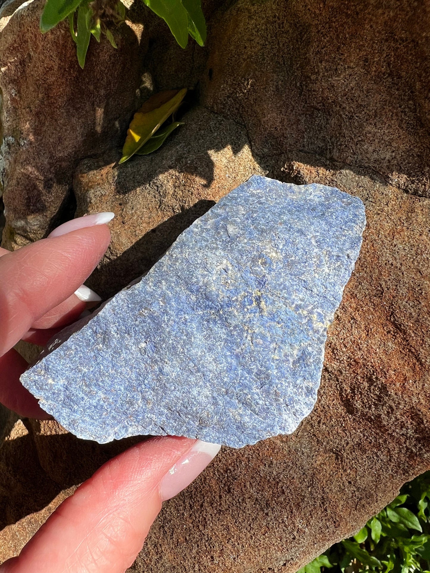 Dumortierite raw slice, gorgeous and so rare, 2.6 ounces, high vibration crystal healing