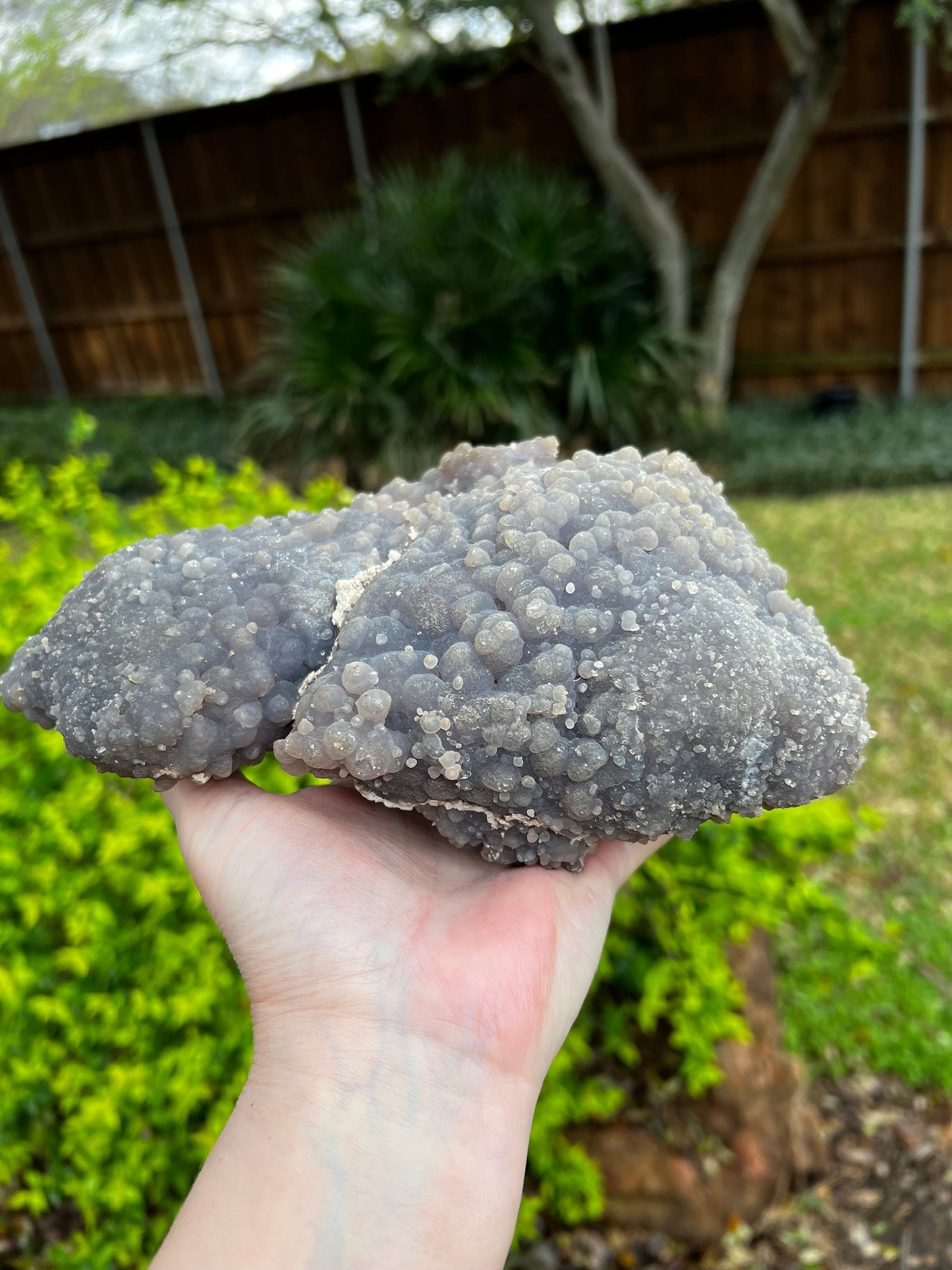 Grape Agate Cluster Bed, almost 5 pounds, gift, altar, statement piece, new, high vibration crystals
