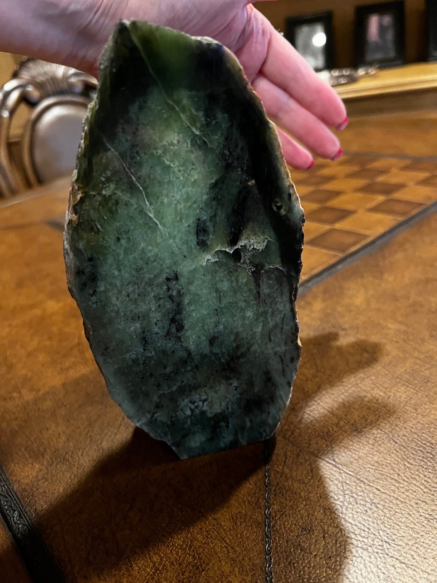 Huge Grossular Garnet Specimen, raw and polished, high vibration crystals, altar, gift, statement crystal, 8”