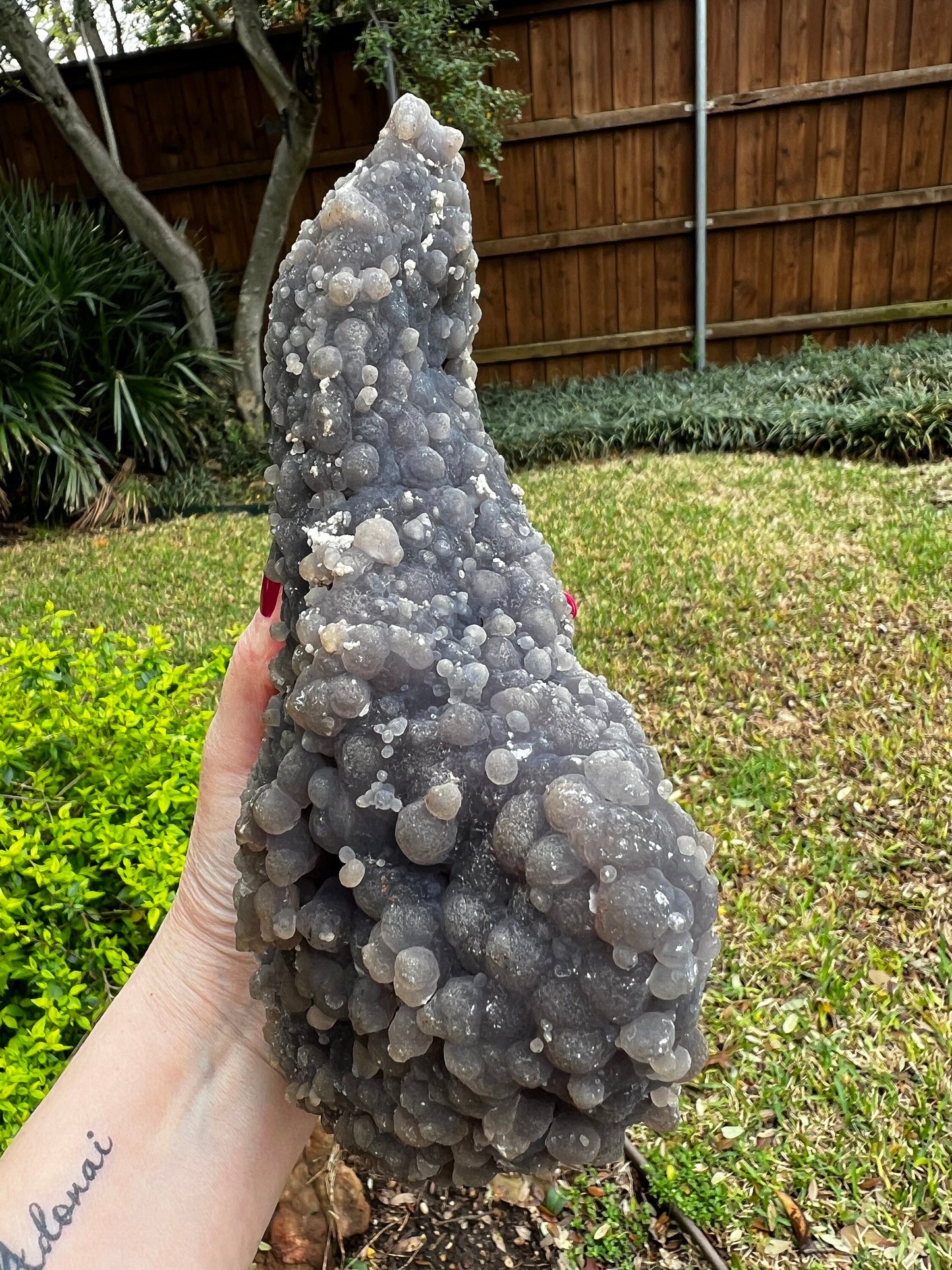 Grape Agate Cluster Bed, almost 5 pounds, gift, altar, statement piece, new, high vibration crystals