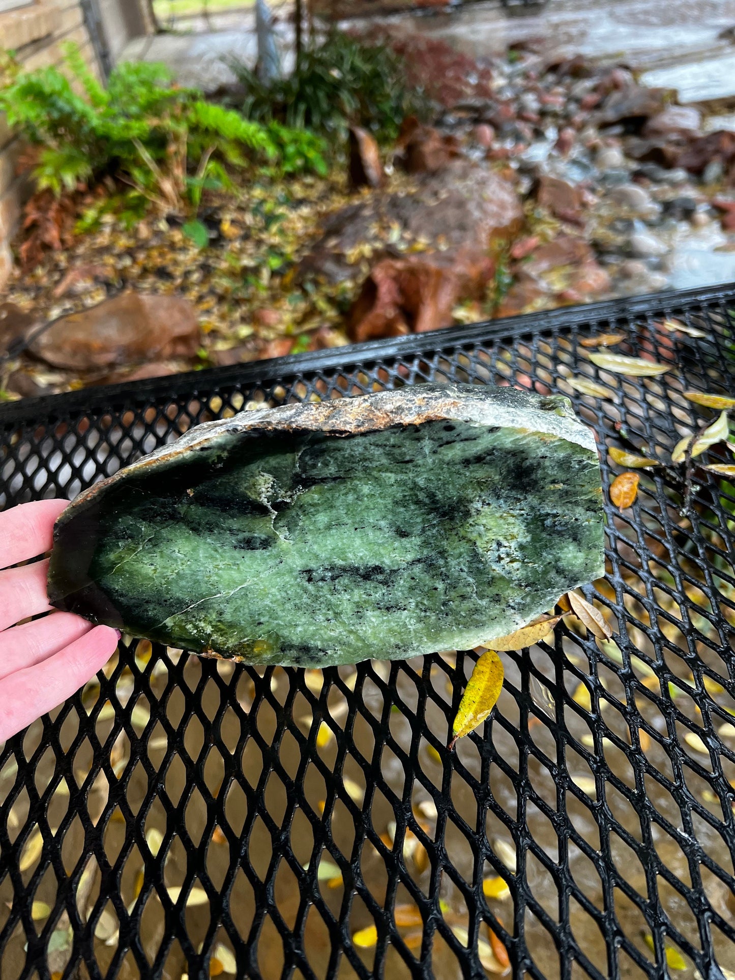 Huge Grossular Garnet Specimen, raw and polished, high vibration crystals, altar, gift, statement crystal, 8”