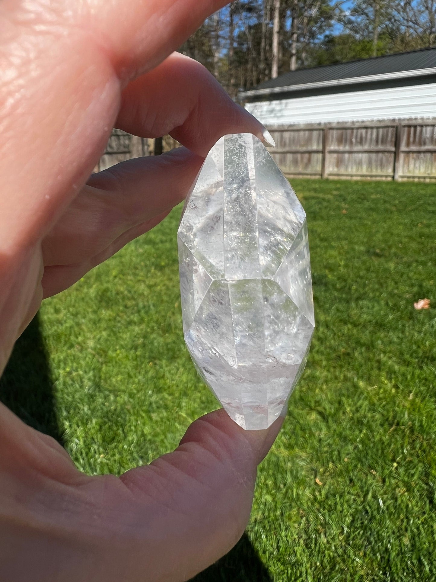 Lemurian Diamond, stunning carving, New, 2.75”, Brazil, high vibration crystal healing, crystals, altar, gift