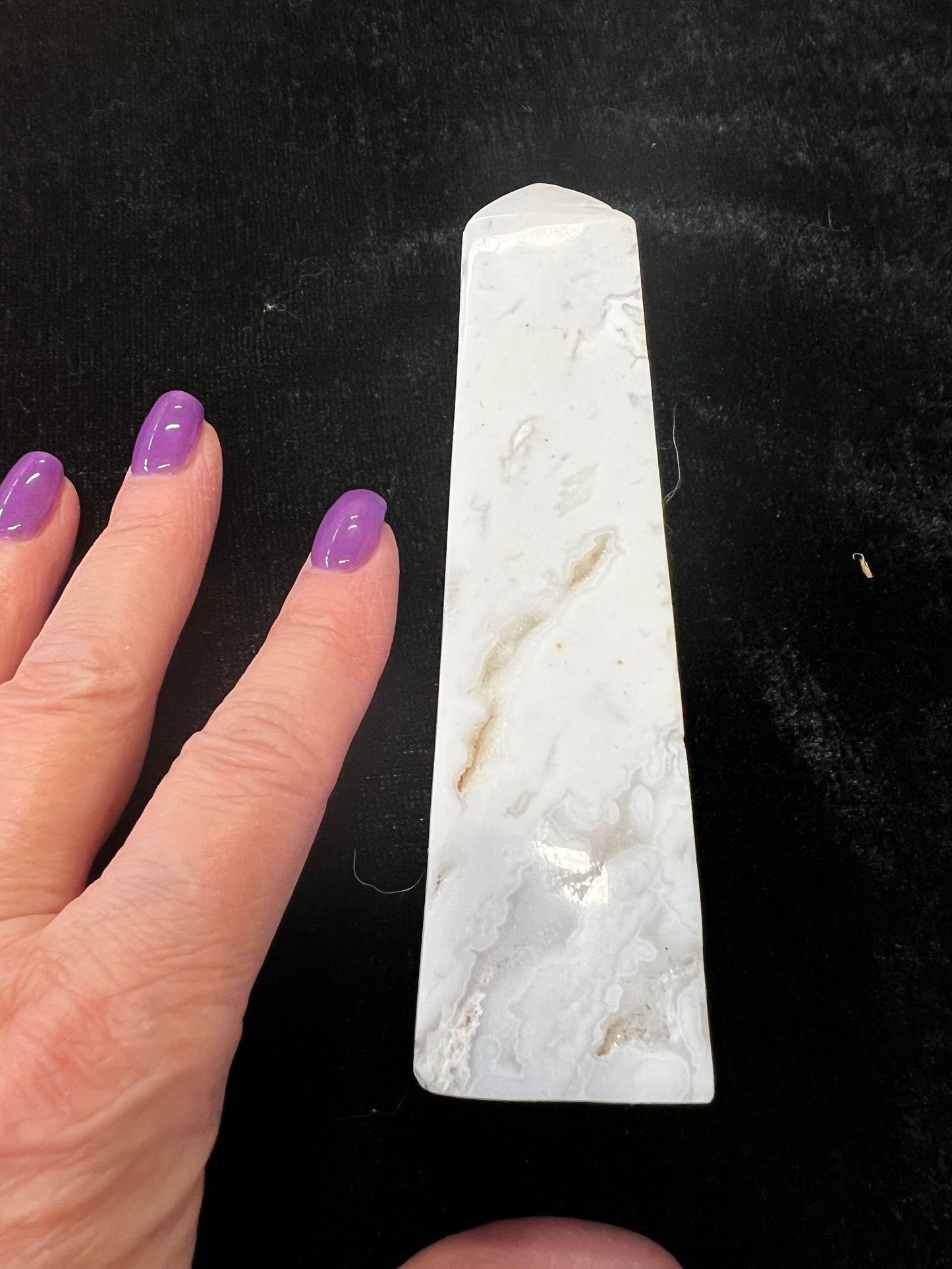 Merlinite Druzy Dendritic Agate Tower, New, Crystal Healing, Tarot, High Vibration Crystals