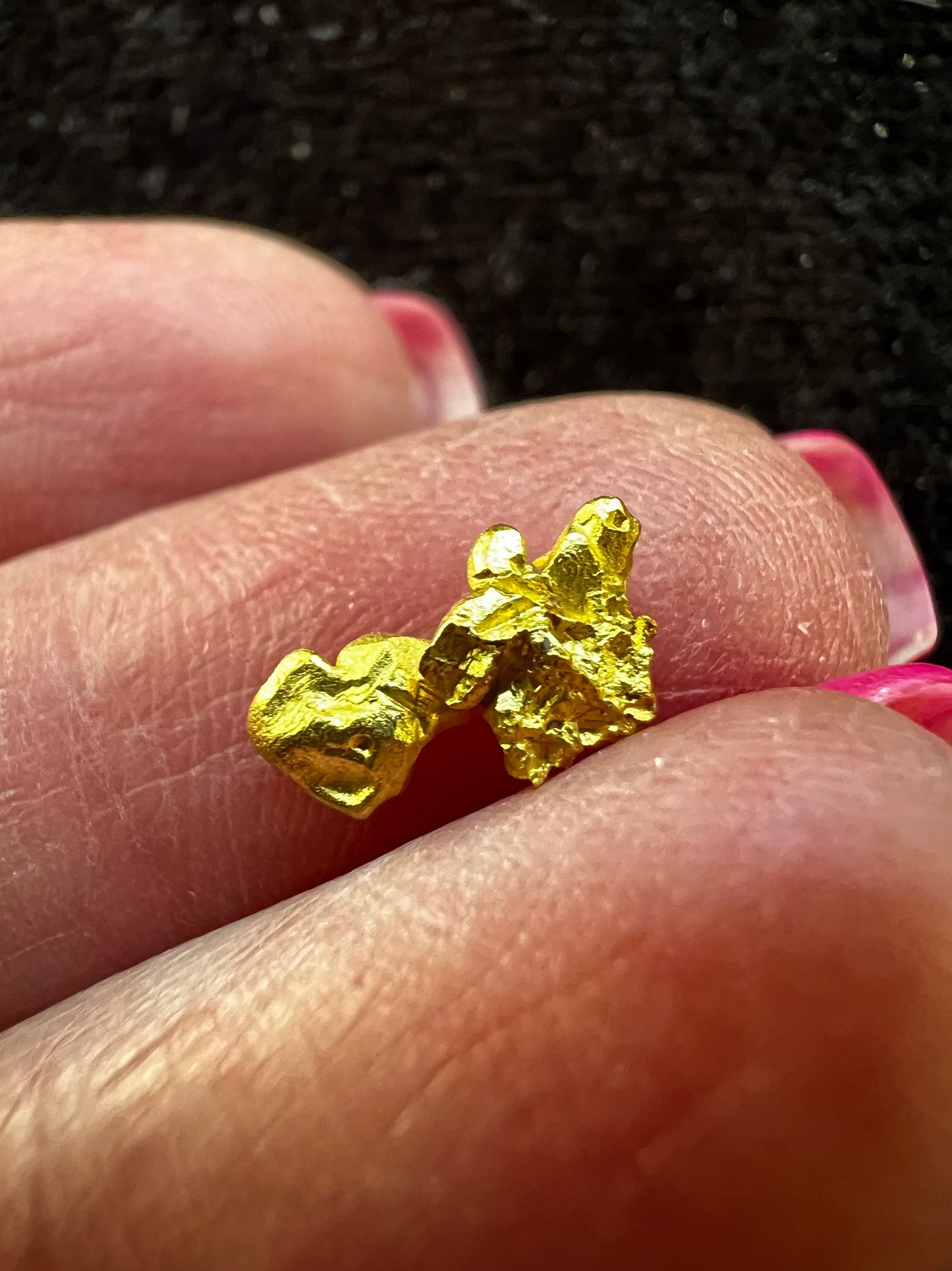 Crystallized 24k Gold, Brazil, Rare, Raw, Collectible, Pure, Mine-fresh, .80g