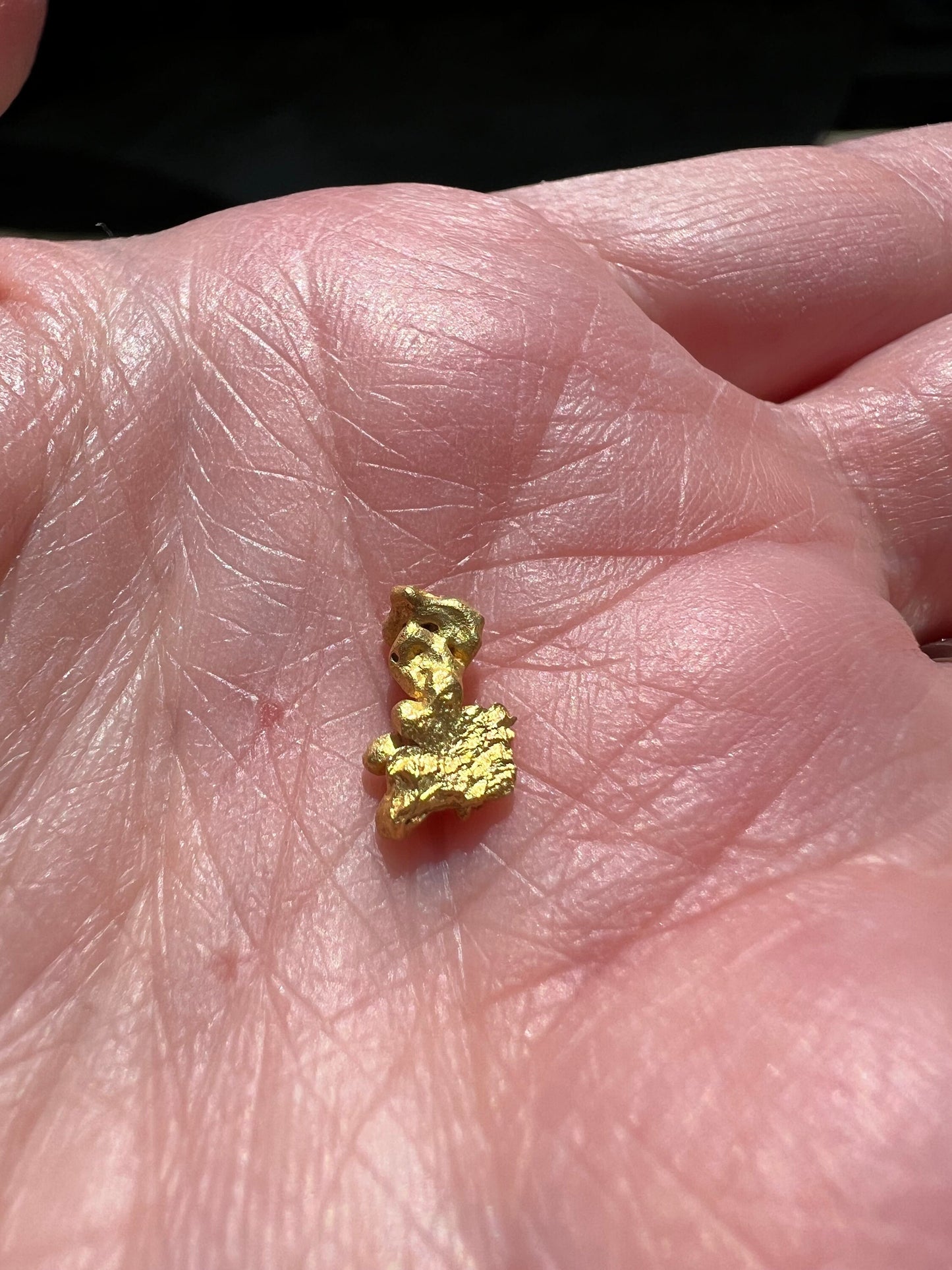 Crystallized 24k Gold, Brazil, Rare, Raw, Collectible, Pure, Mine-fresh, .80g