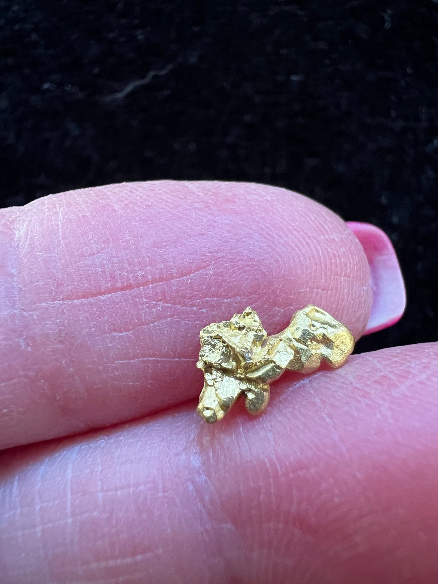 Crystallized 24k Gold, Brazil, Rare, Raw, Collectible, Pure, Mine-fresh, .80g