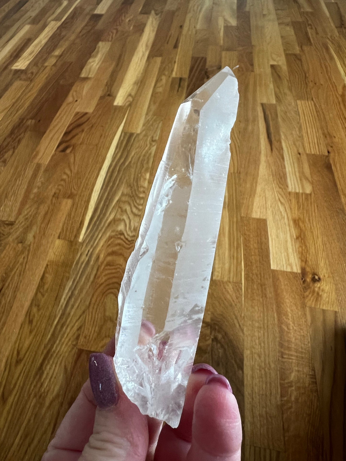 Lemurian Lightning-Struck Wand, new, high quality, striations, crystal healing, 4.5”
