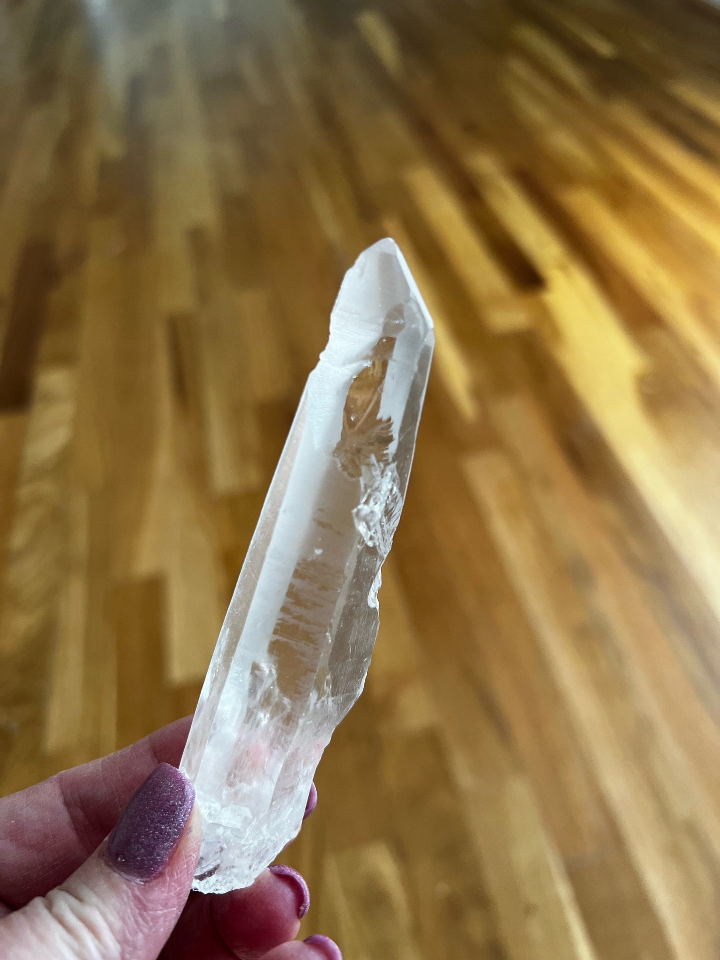 Lemurian Lightning-Struck Wand, new, high quality, striations, crystal healing, 4.5”