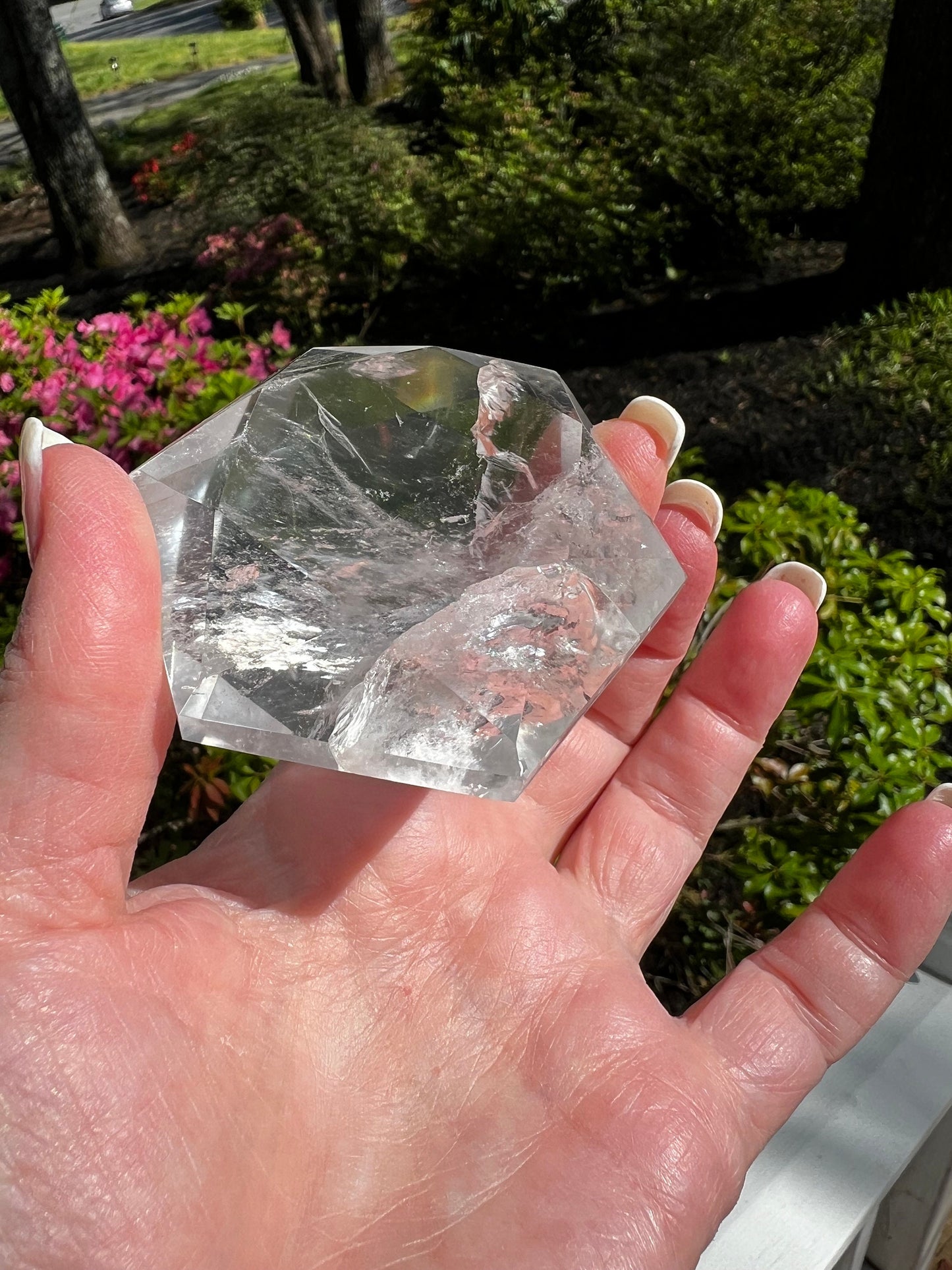 Lemurian Diamond, stunning carving, New, 2.75”, Brazil, high vibration crystal healing, crystals, altar, gift