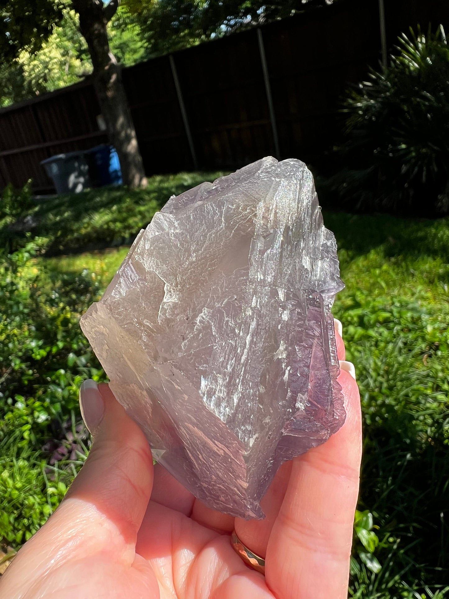 Fluorite Raw Chunk, New, high vibration crystals, 4”, gift, purple