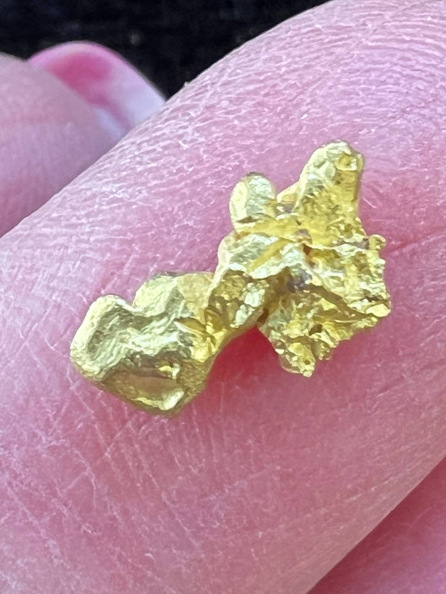 Crystallized 24k Gold, Brazil, Rare, Raw, Collectible, Pure, Mine-fresh, .80g