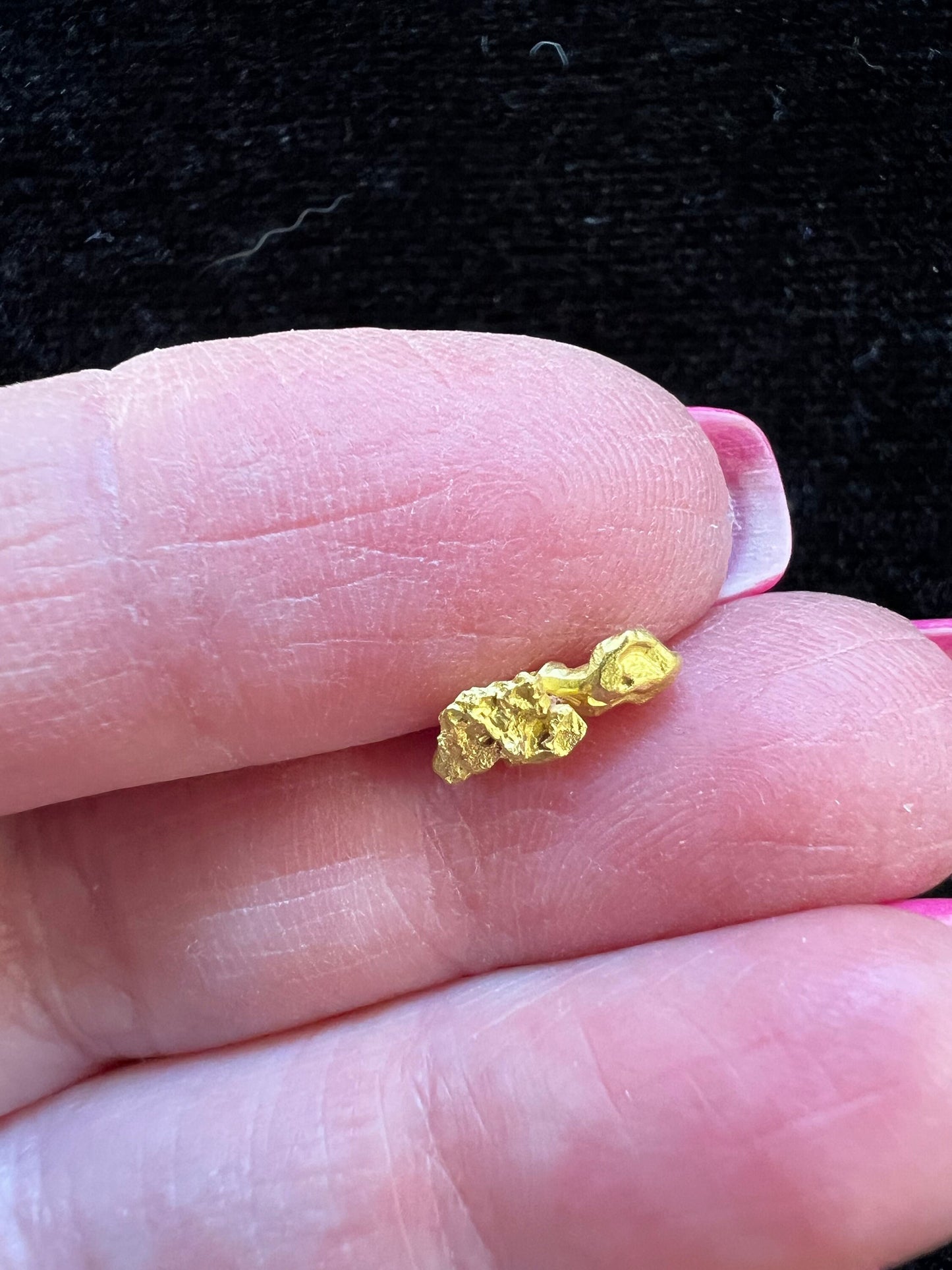 Crystallized 24k Gold, Brazil, Rare, Raw, Collectible, Pure, Mine-fresh, .80g