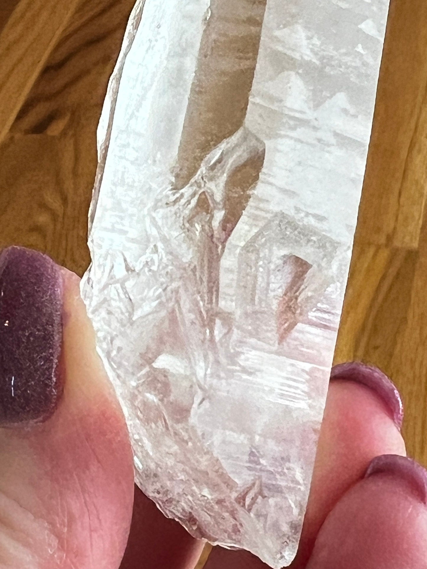 Lemurian Lightning-Struck Wand, new, high quality, striations, crystal healing, 4.5”