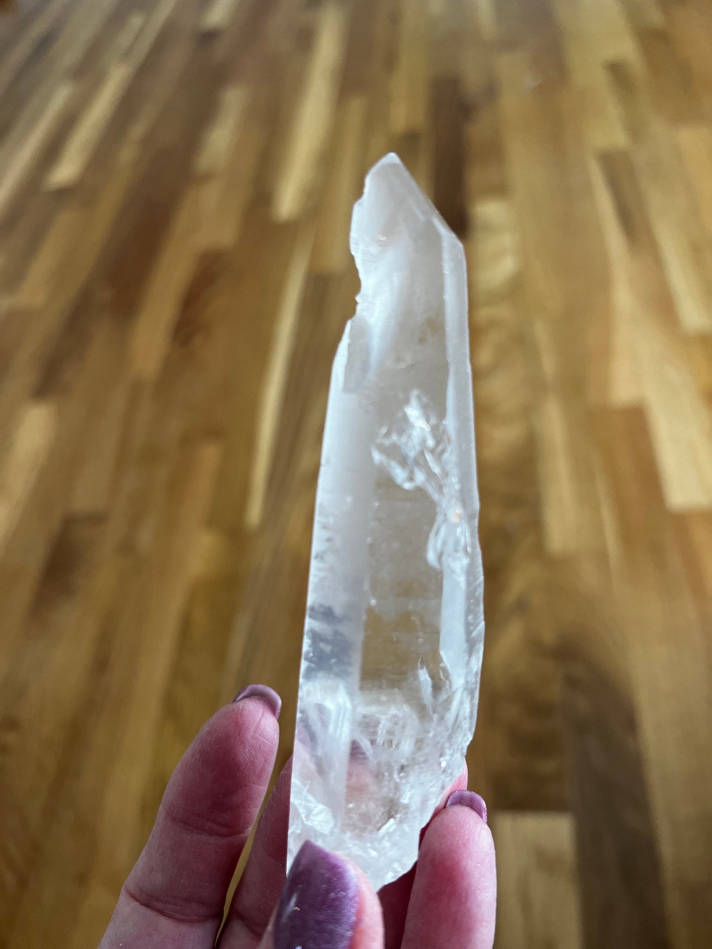 Lemurian Lightning-Struck Wand, new, high quality, striations, crystal healing, 4.5”