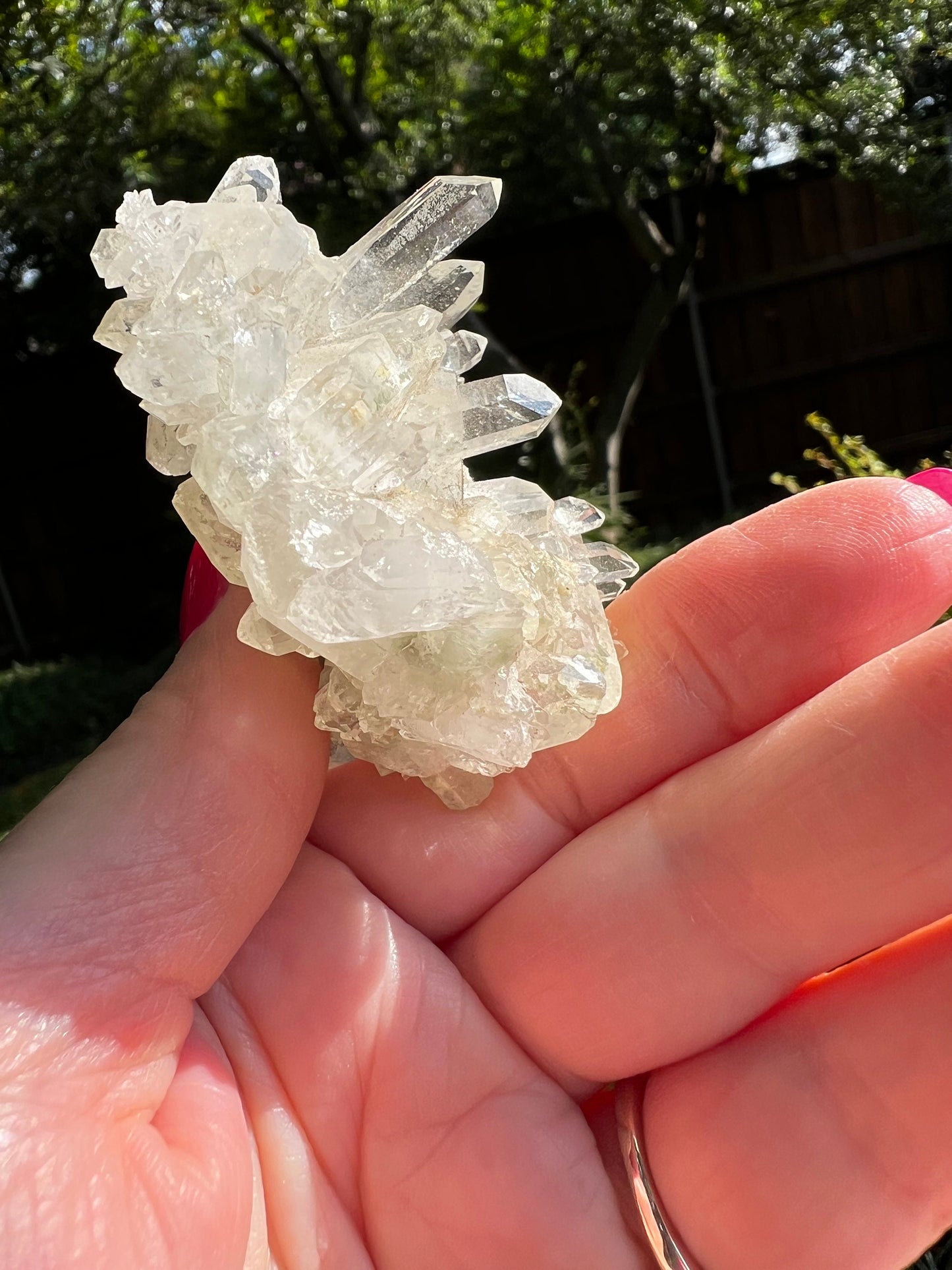 Quartz Cluster Bed, new, high frequency crystals, beautiful, gifts, altar