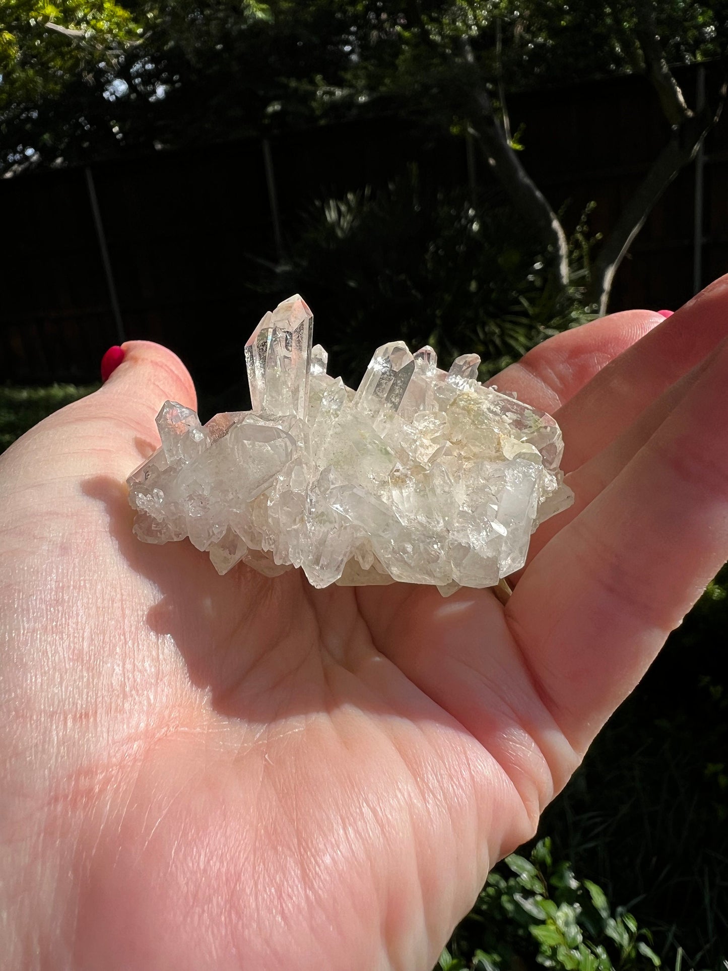 Quartz Cluster Bed, new, high frequency crystals, beautiful, gifts, altar