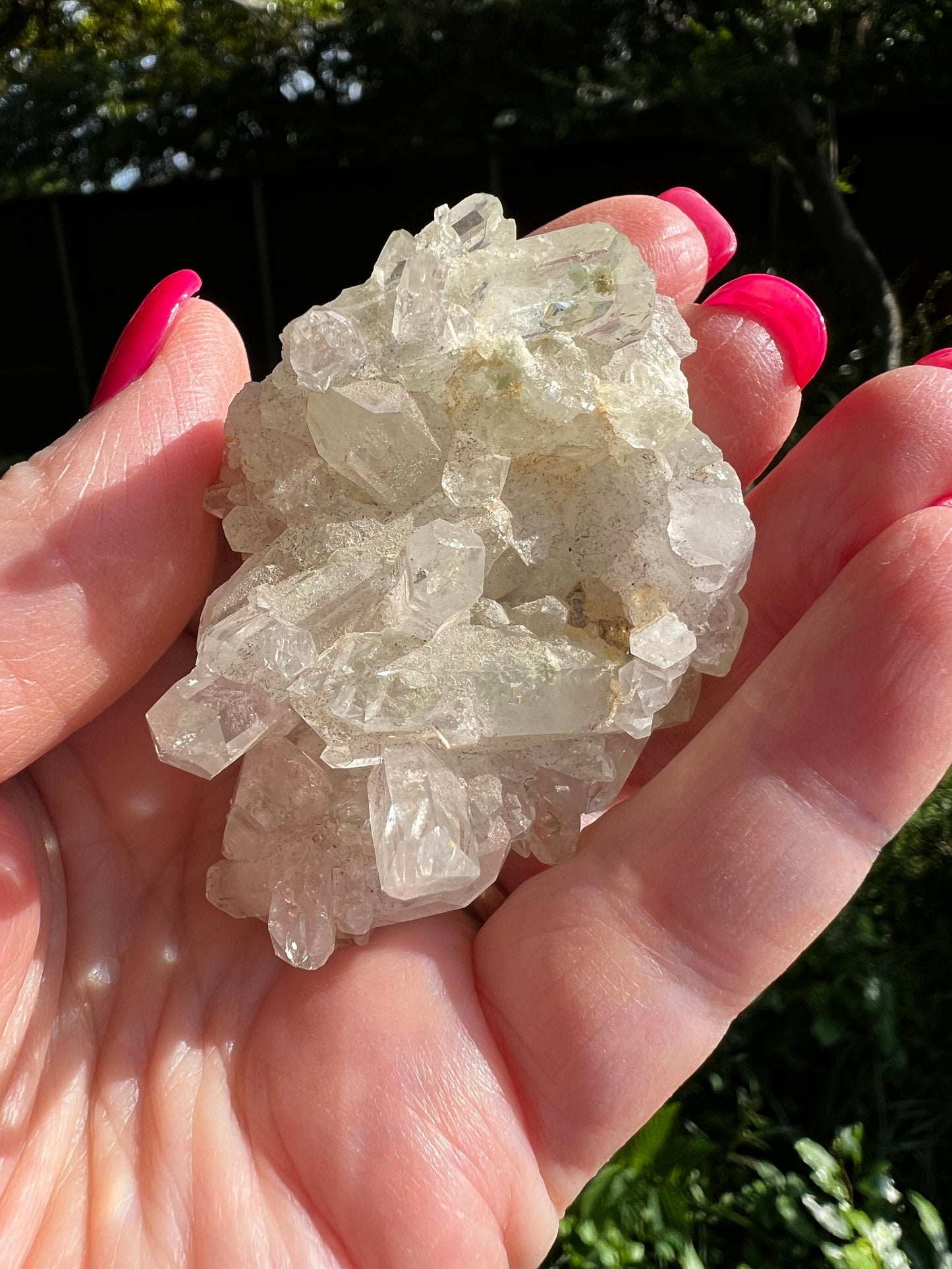 Quartz Cluster Bed, new, high frequency crystals, beautiful, gifts, altar