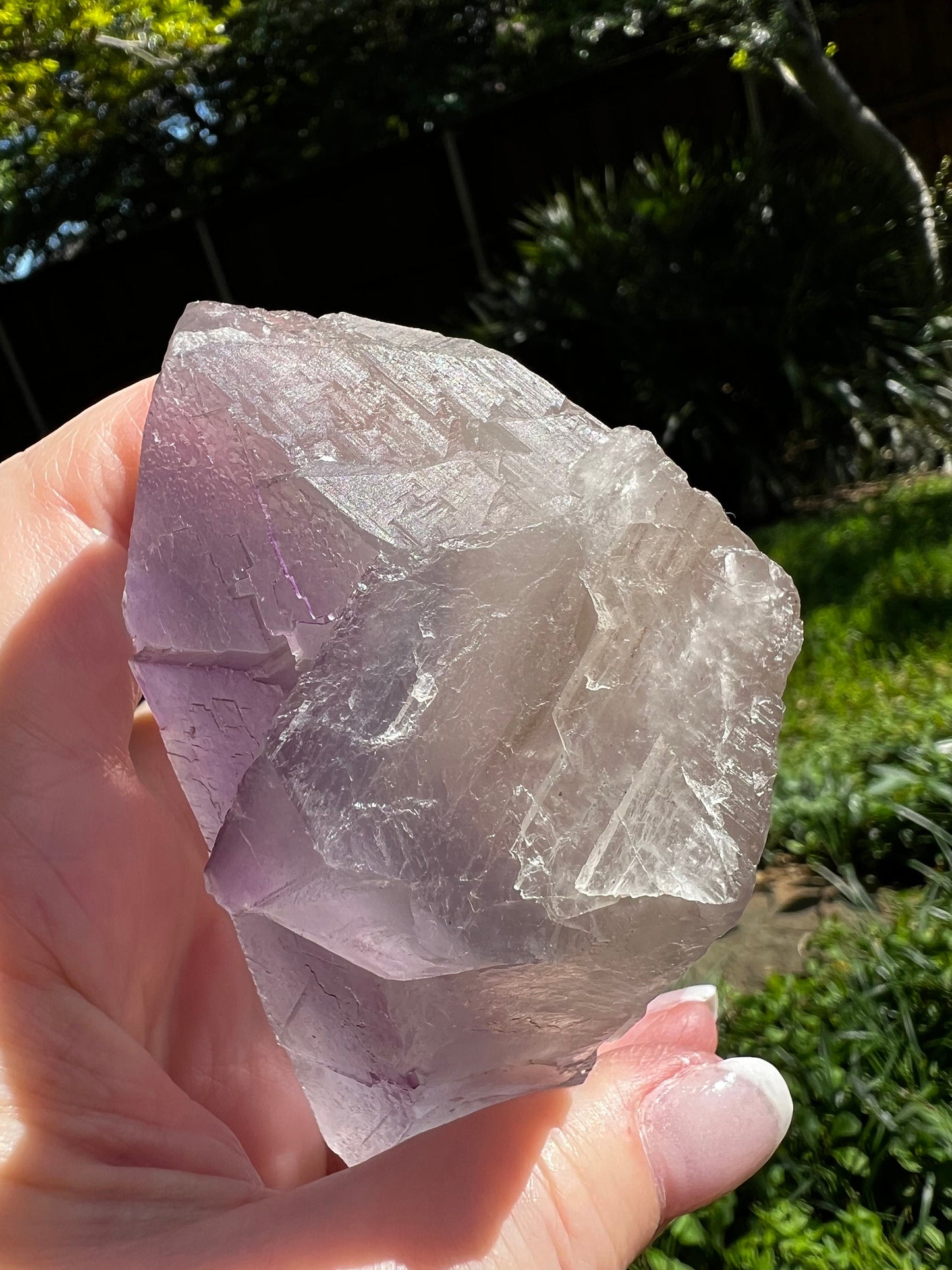 Fluorite Raw Chunk, New, high vibration crystals, 4”, gift, purple
