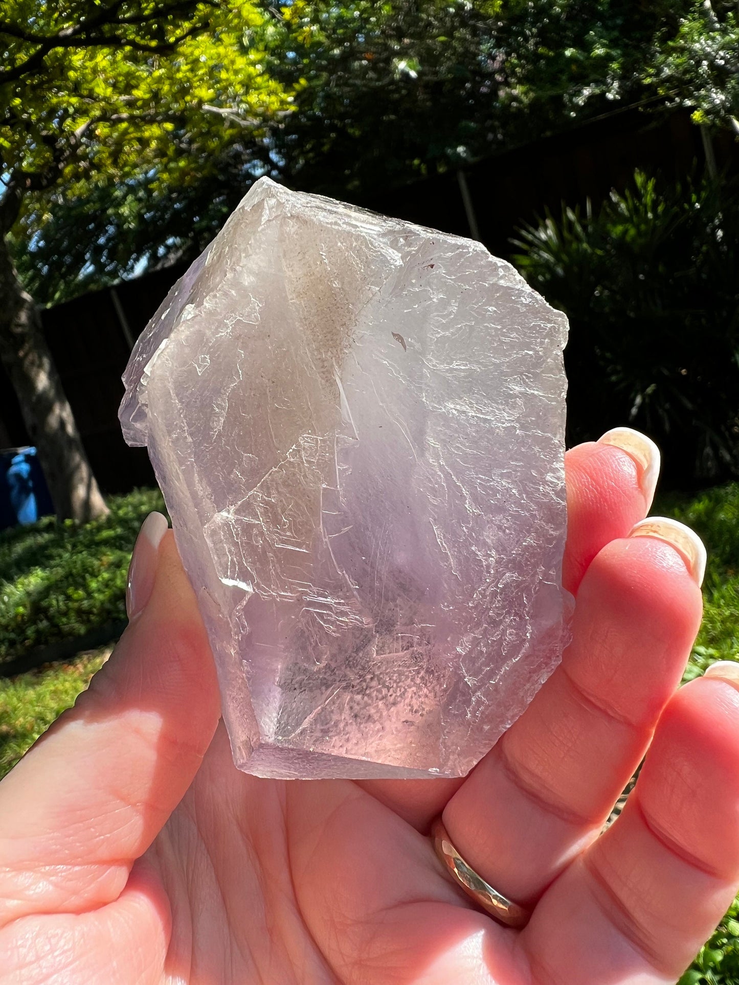 Fluorite Raw Chunk, New, high vibration crystals, 4”, gift, purple