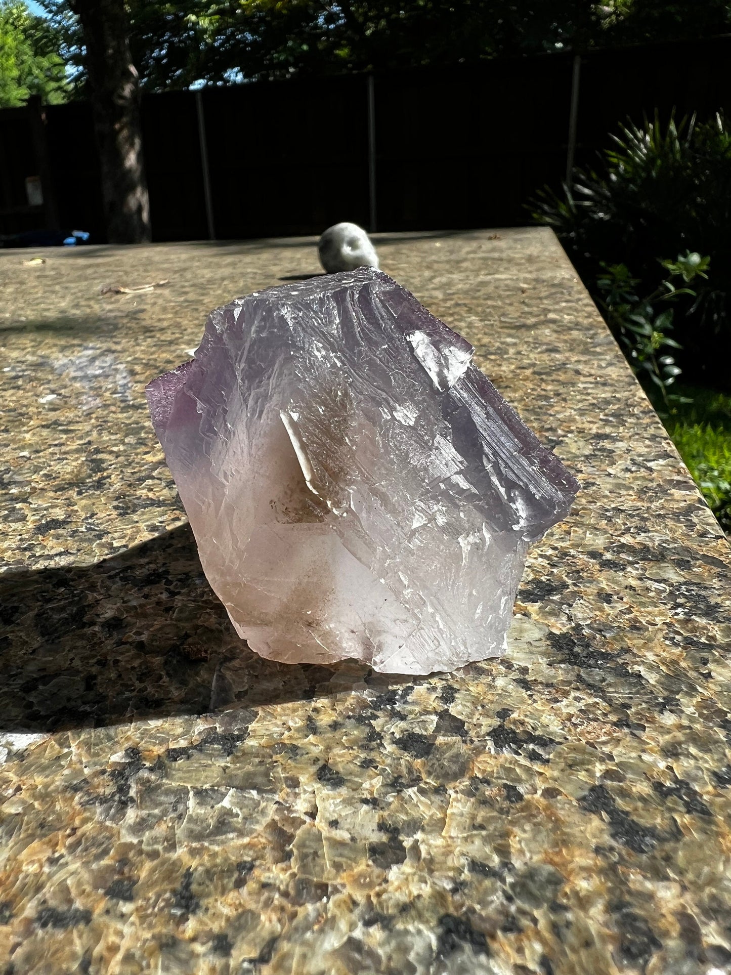 Fluorite Raw Chunk, New, high vibration crystals, 4”, gift, purple