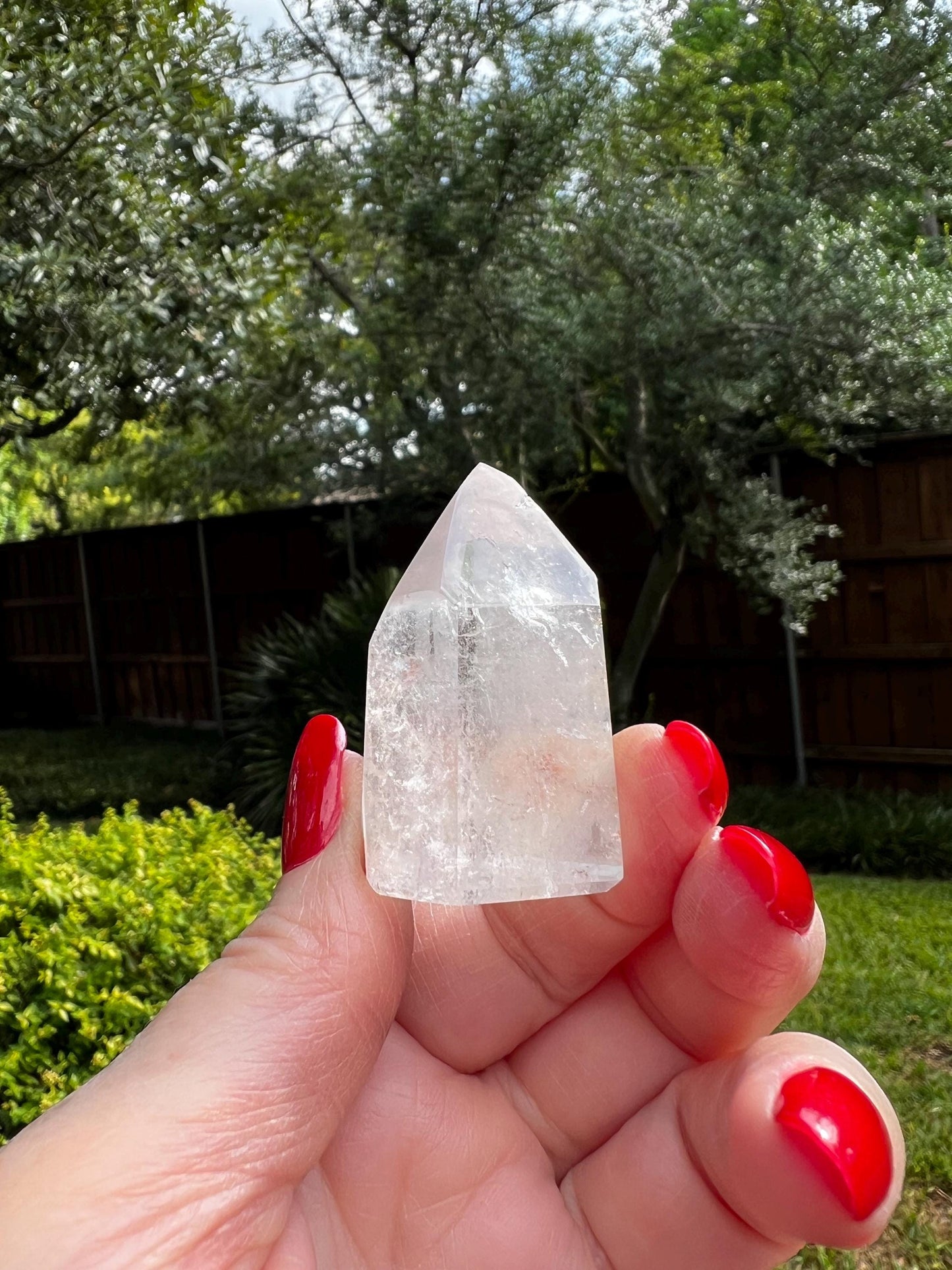 Rare Pink Lithium Lemurian, new, high quality, 1.75”, crystal healing, gift