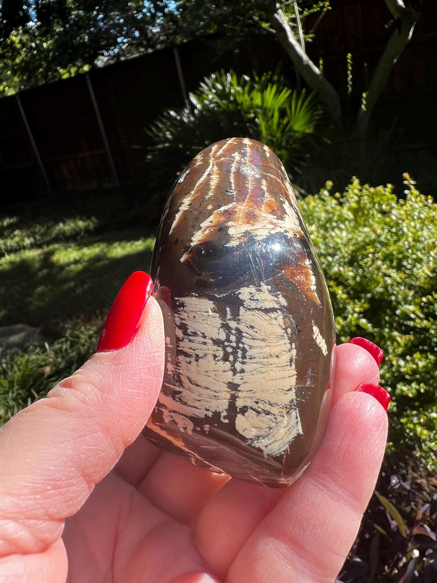 Polished large authentic amber tower, altar, gift, high vibration crystals, natural, crystal healing, 4”