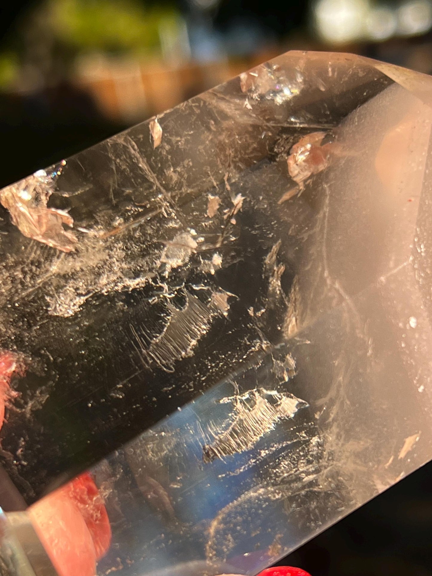 Stunning Rare Pink Lithium Lemurian, new, high quality, 3.25”, crystal healing, gift