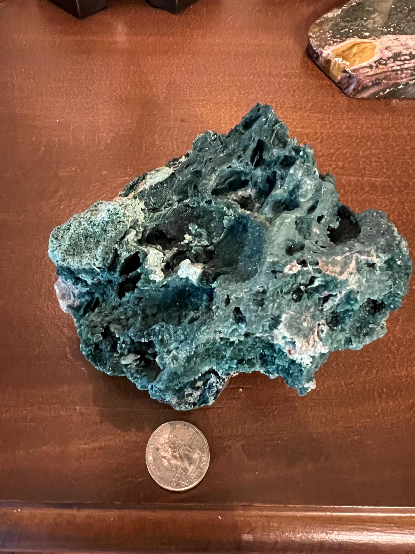 Ex-large Marshy Apophyllite Fairy Bed with sparkle, celadonite, new, 4.5”, high vibration crystals, gifts, altar