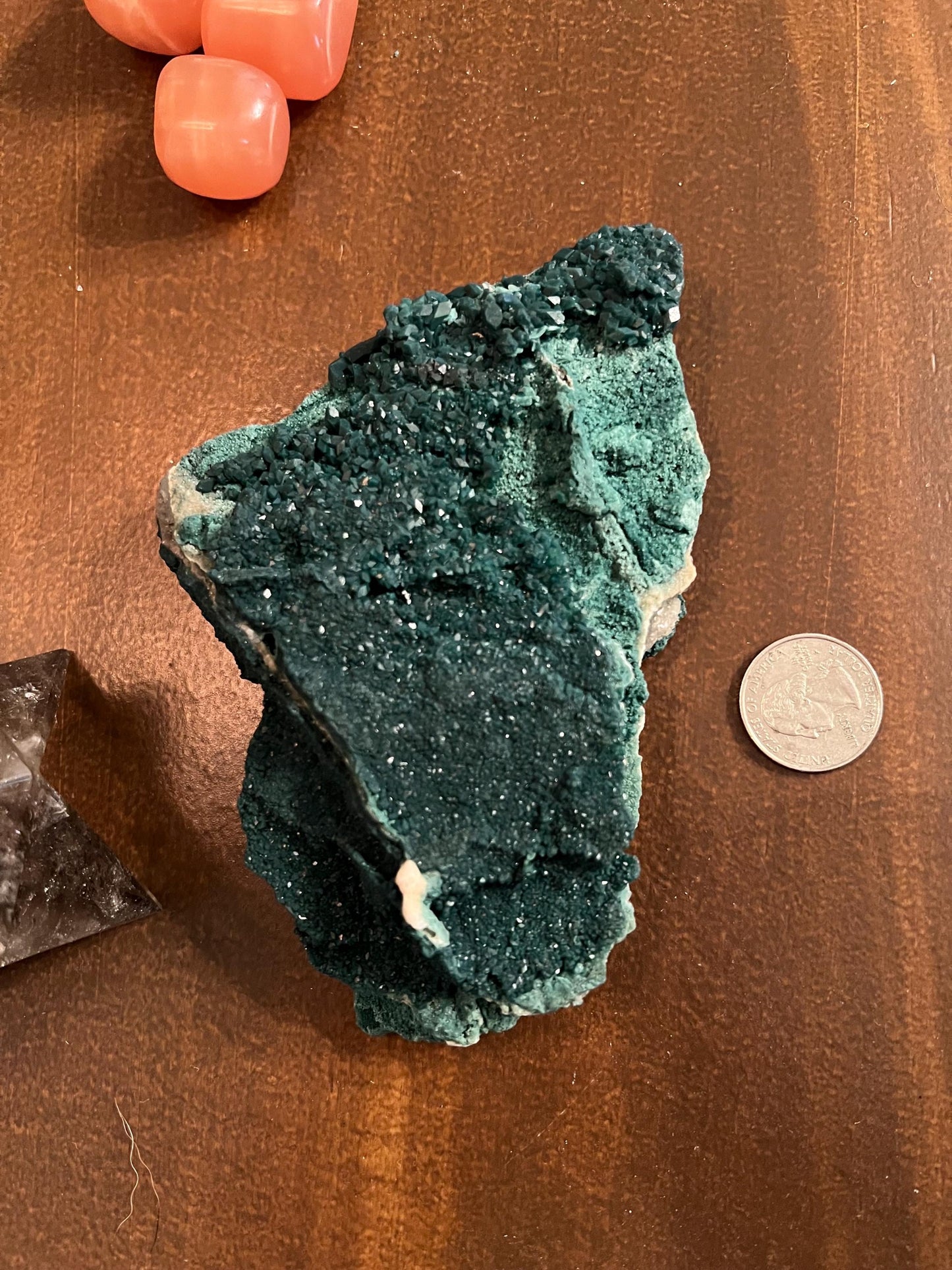 Ex-large Marshy Apophyllite Fairy Bed with sparkle, celadonite, new, 6”, high vibration crystals, gifts, altar