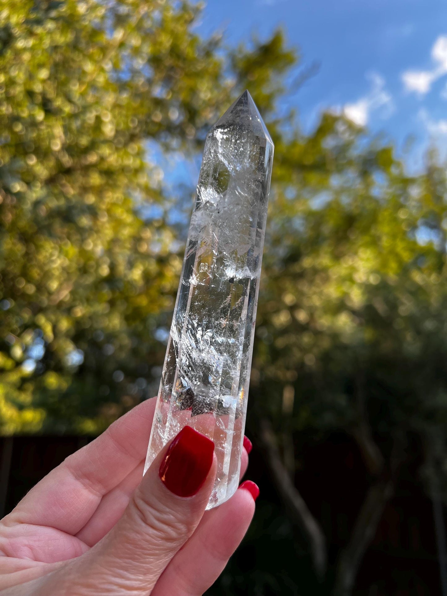 Stunning Lemurian Vogel from Brazil, 5.5”, high vibration crystals, altar gift, AAA premium