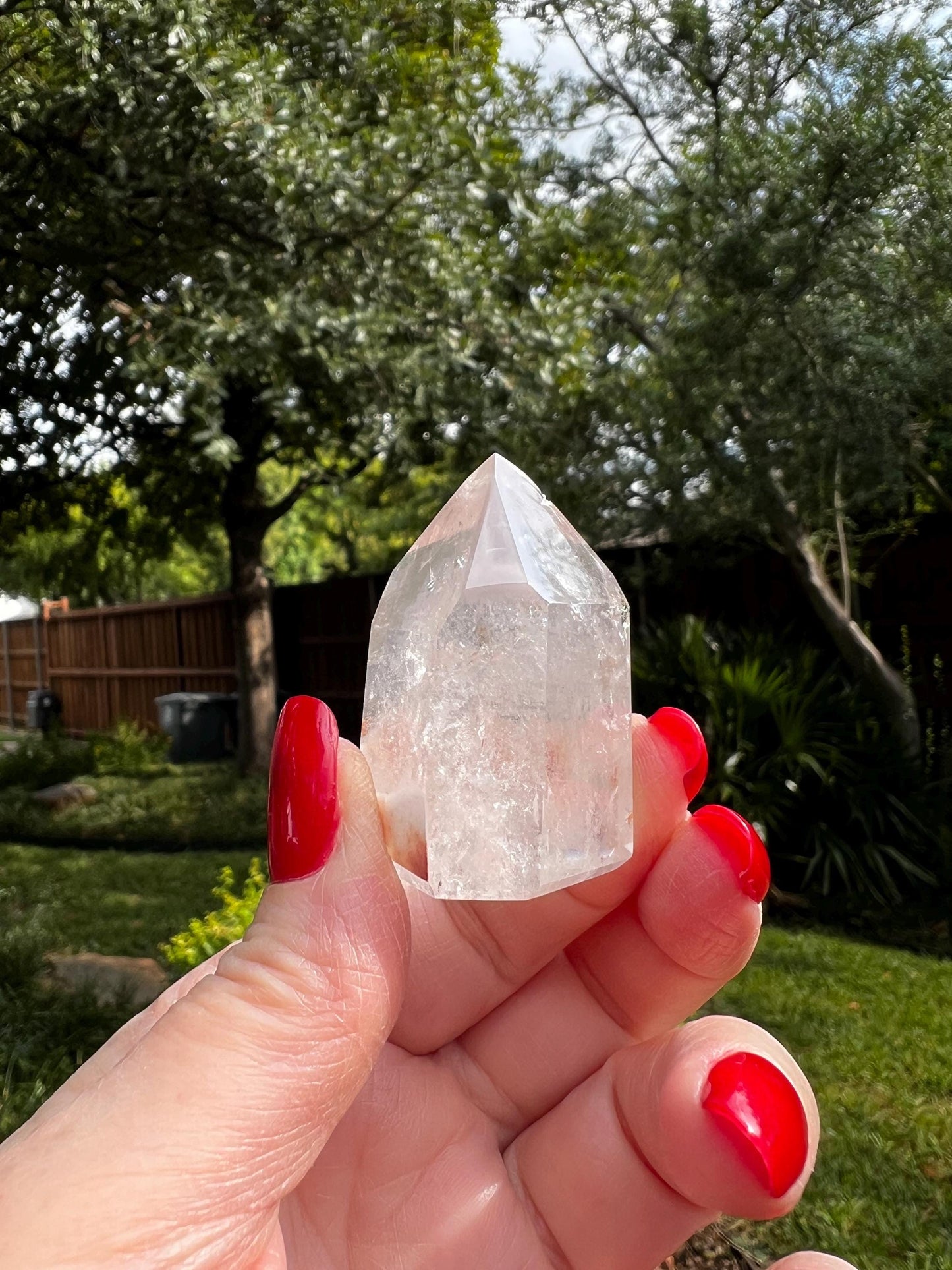 Rare Pink Lithium Lemurian, new, high quality, 1.75”, crystal healing, gift