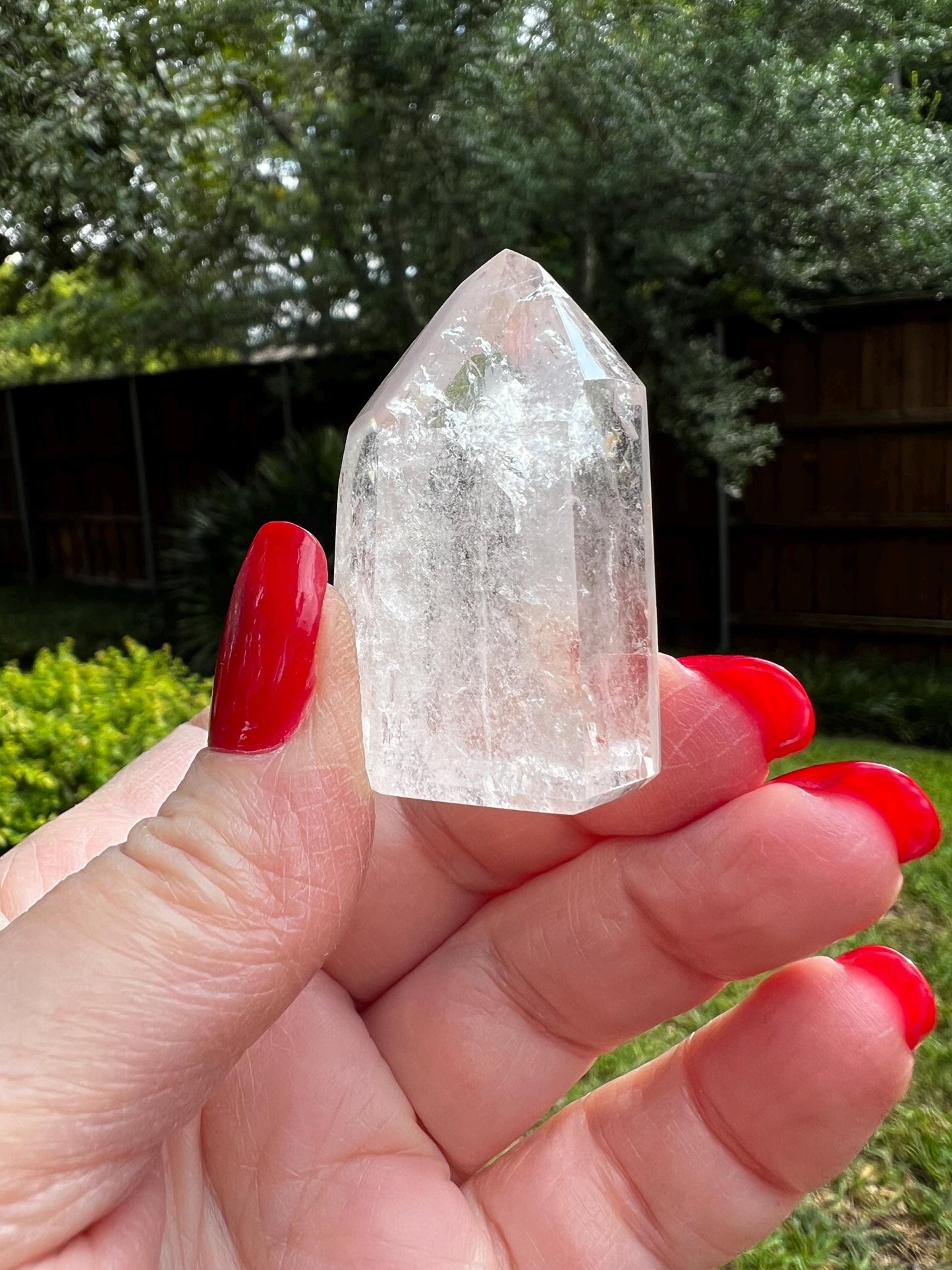 Rare Pink Lithium Lemurian, new, high quality, 1.75”, crystal healing, gift