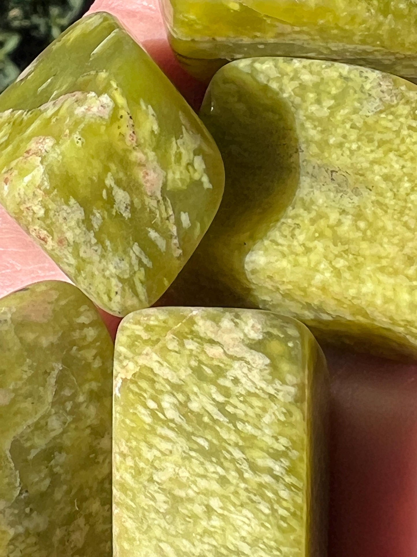 Yellow Serpentine Tumbles, Crystal Healing, Gift, High Vibration Crystals