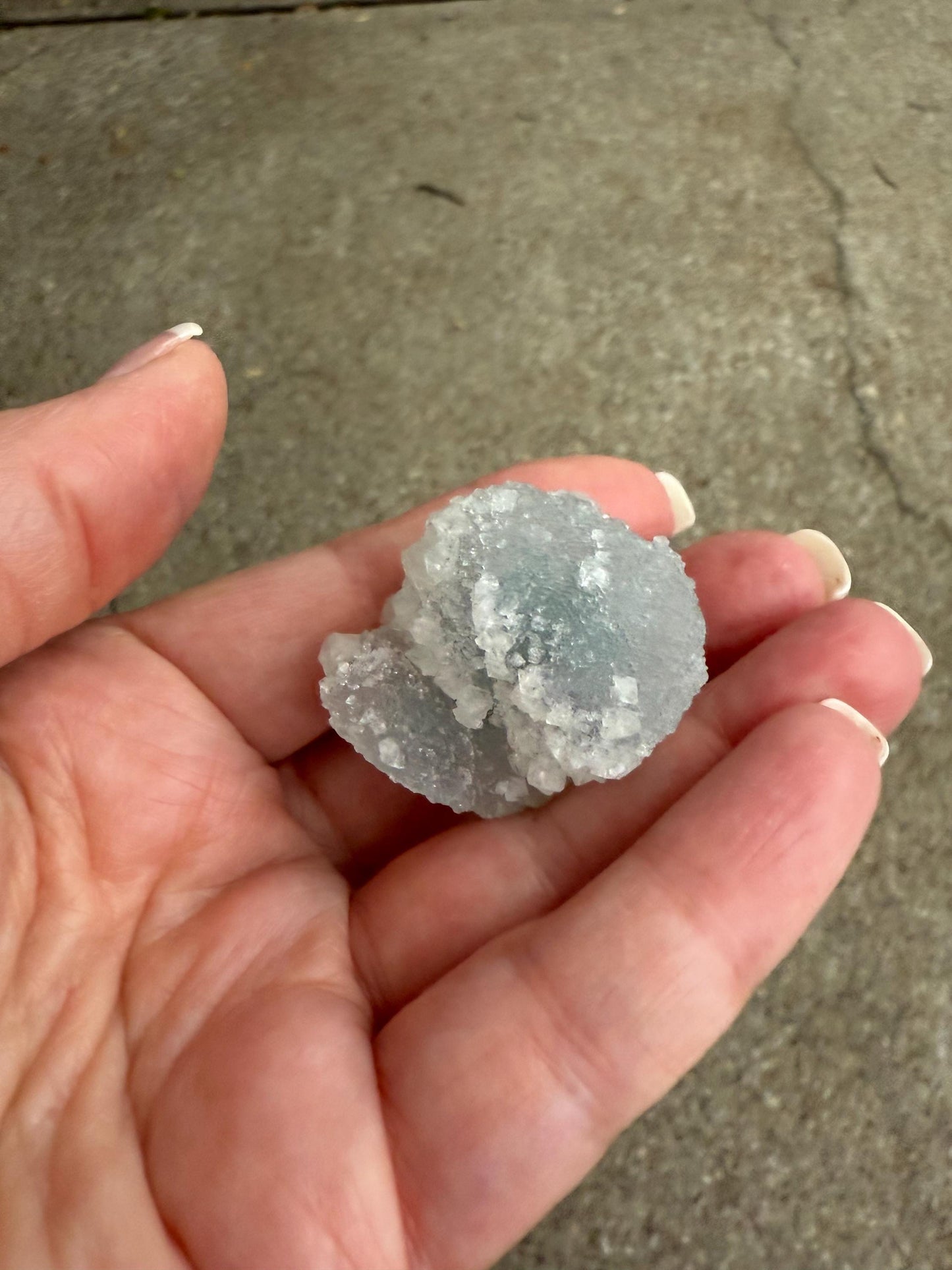 Crystalline Chalcedony Stalactite, Exquisite, New, crystal healing, high vibration crystals, 1.2”