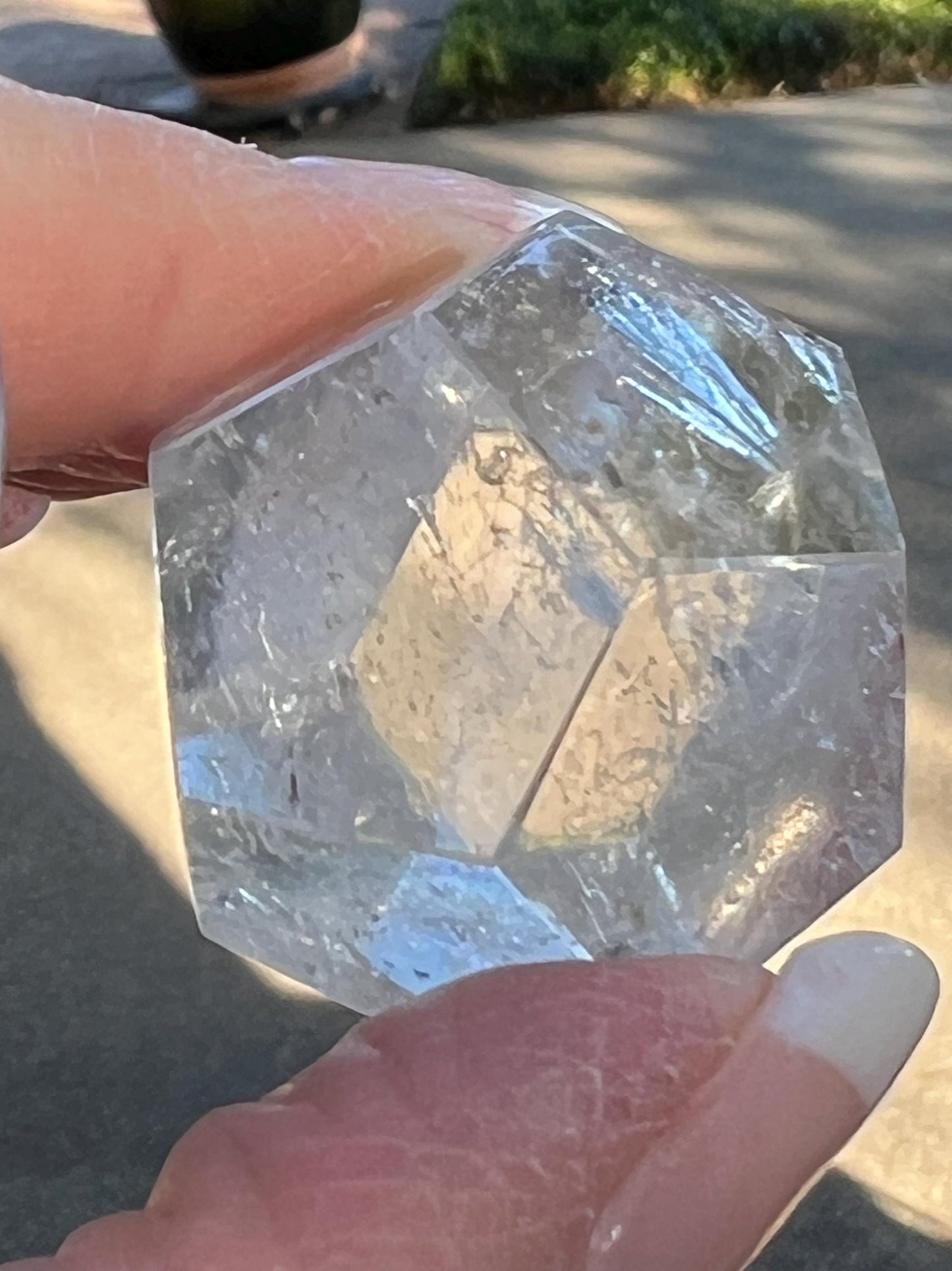 1.5” Lemurian Dodecahedron, Polished cut carving, fine Lemurian healing magick crystal, high vibration crystals