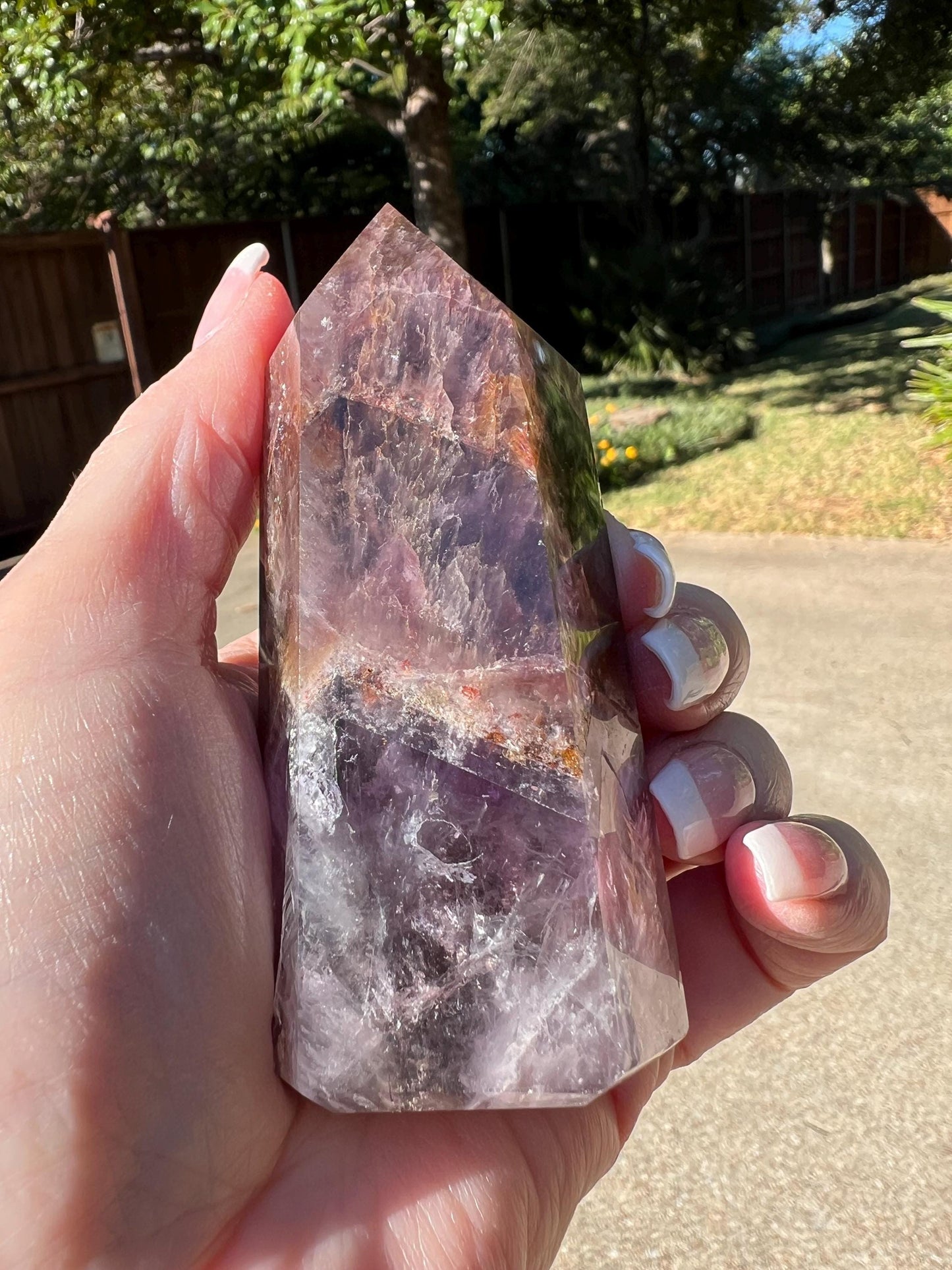 Super 7 Point, new, 6.8 ounces, gifts, altar, high vibration crystal, crystals, 3.75”