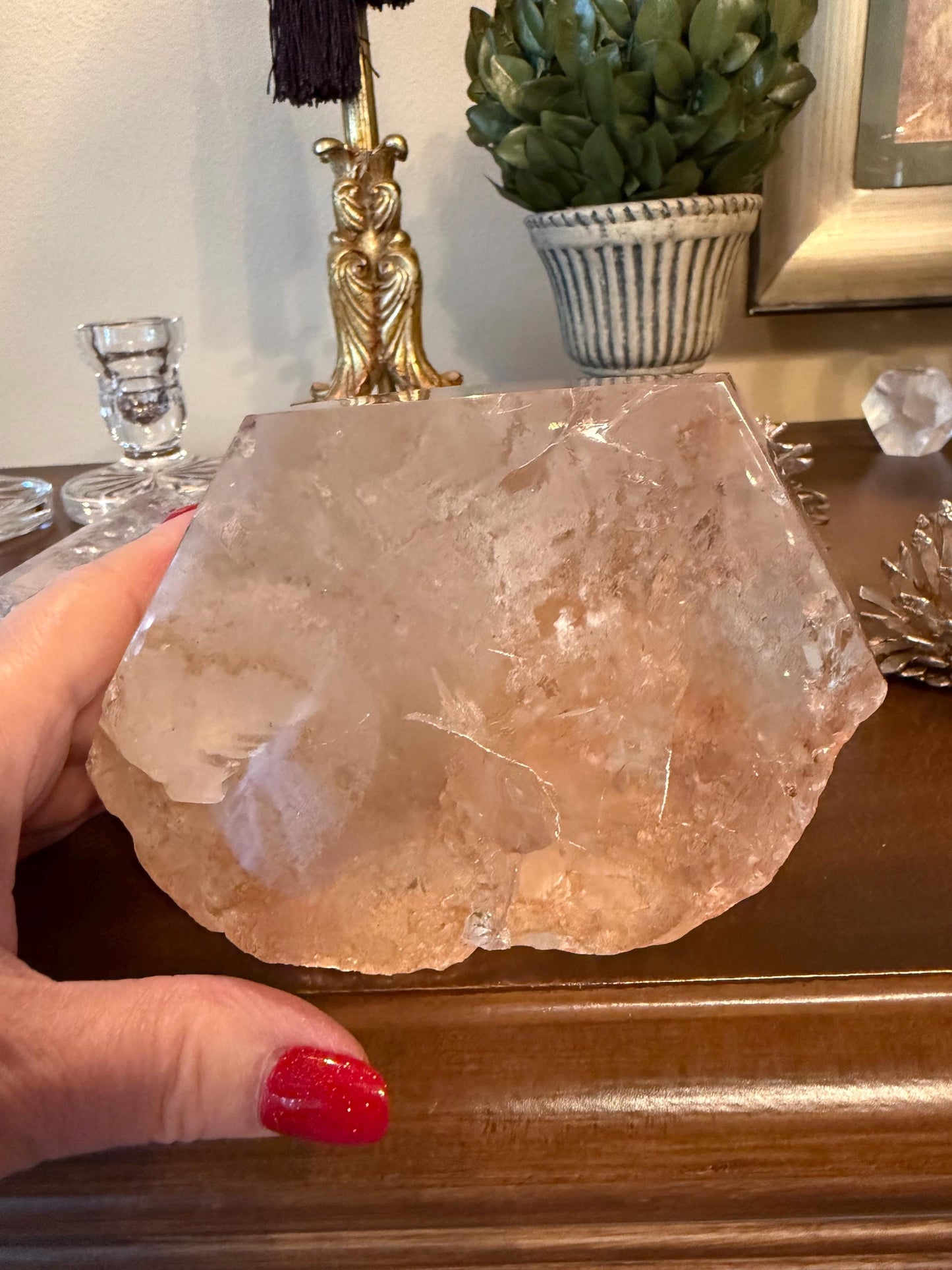 Fantastic Quartz Golden Healer Statement Piece , new, altar, crystal healing, high vibration crystals, 5.5”, 4 lbs