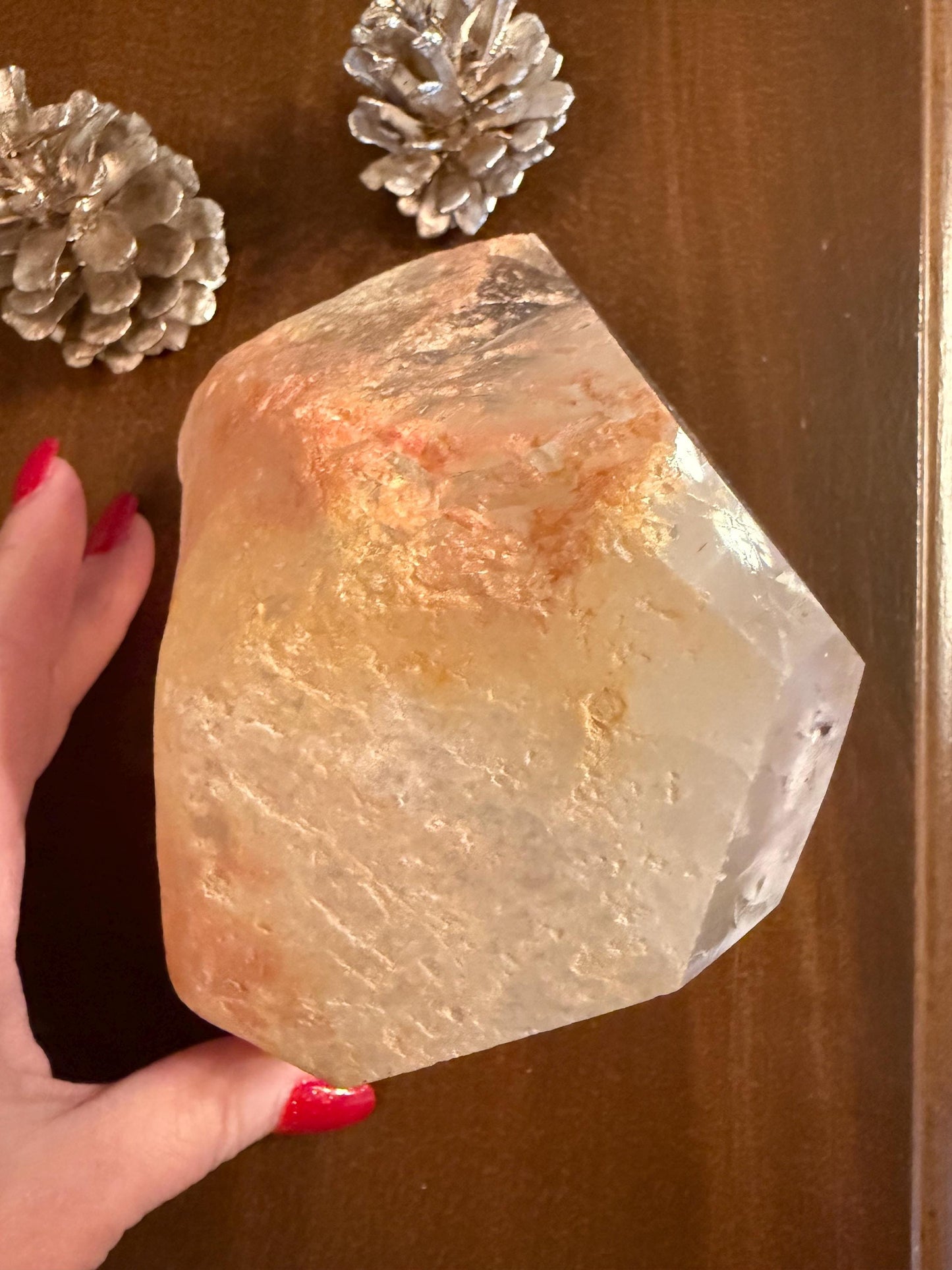 Fantastic Quartz Golden Healer Statement Piece , new, altar, crystal healing, high vibration crystals, 5.5”, 4 lbs