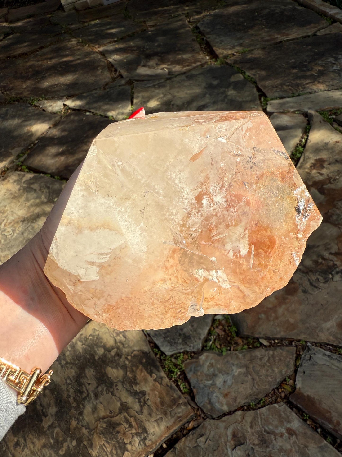 Fantastic Quartz Golden Healer Statement Piece , new, altar, crystal healing, high vibration crystals, 5.5”, 4 lbs