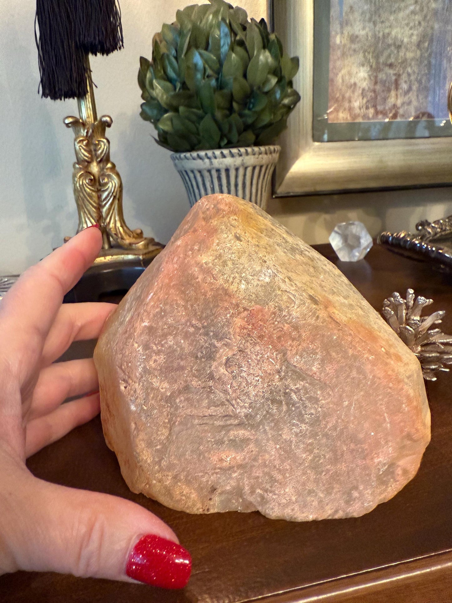 Fantastic Quartz Golden Healer Statement Piece , new, altar, crystal healing, high vibration crystals, 5.5”, 4 lbs