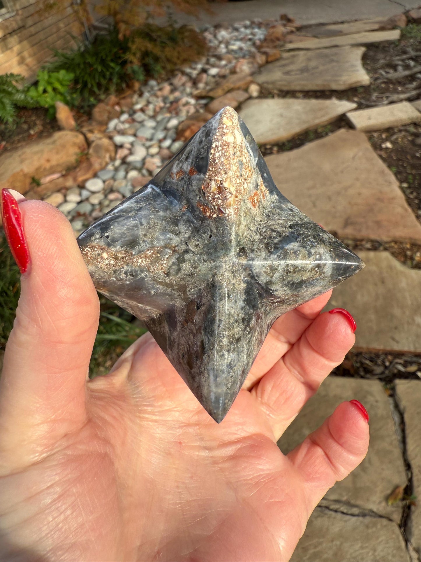 Marcasite Merkaba, 3.25”, crystal healing, gifts, high vibration crystals