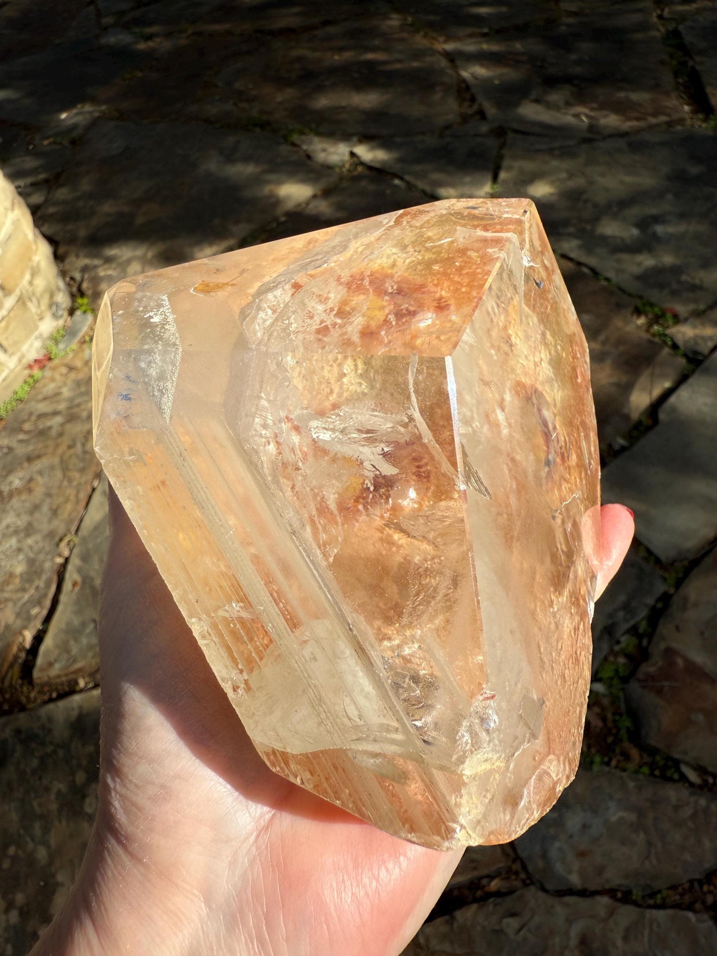 Fantastic Quartz Golden Healer Statement Piece , new, altar, crystal healing, high vibration crystals, 5.5”, 4 lbs